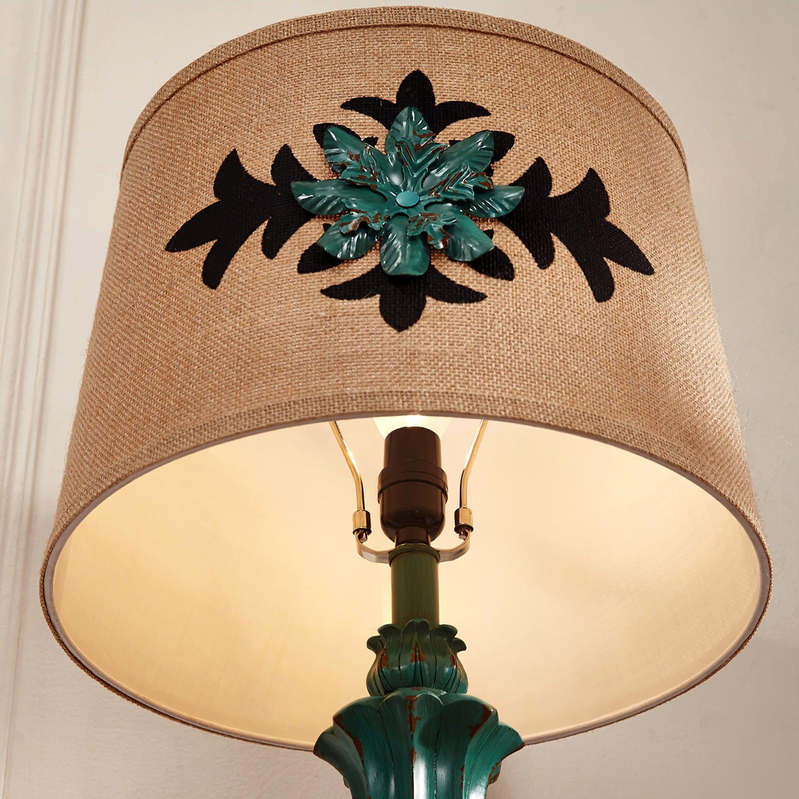 Xild Resin Fabric Table Lamp-Neutral Decor