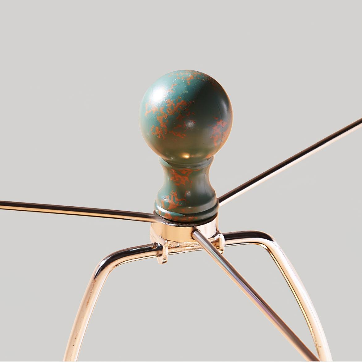 Xild Resin Fabric Table Lamp-Neutral Decor