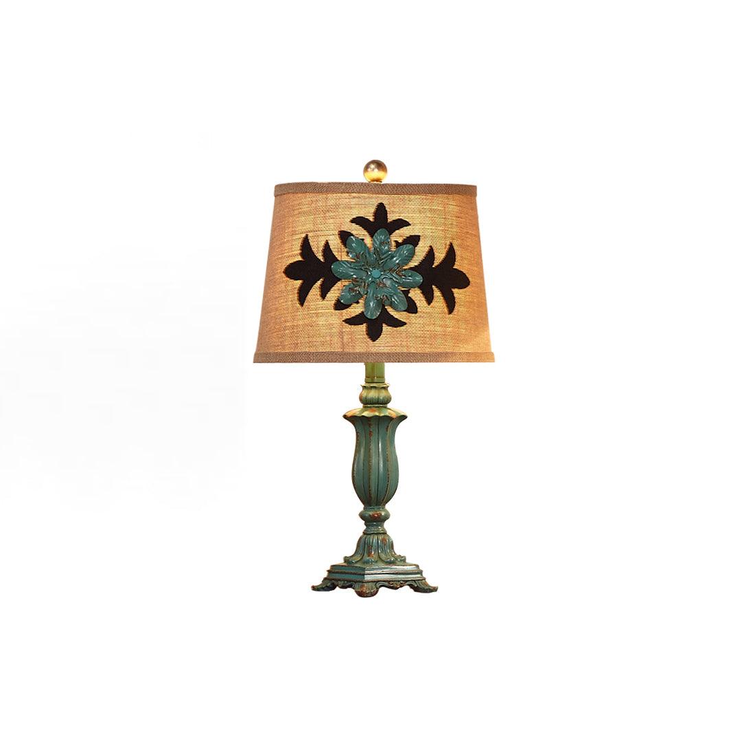 Xild Resin Fabric Table Lamp-Neutral Decor