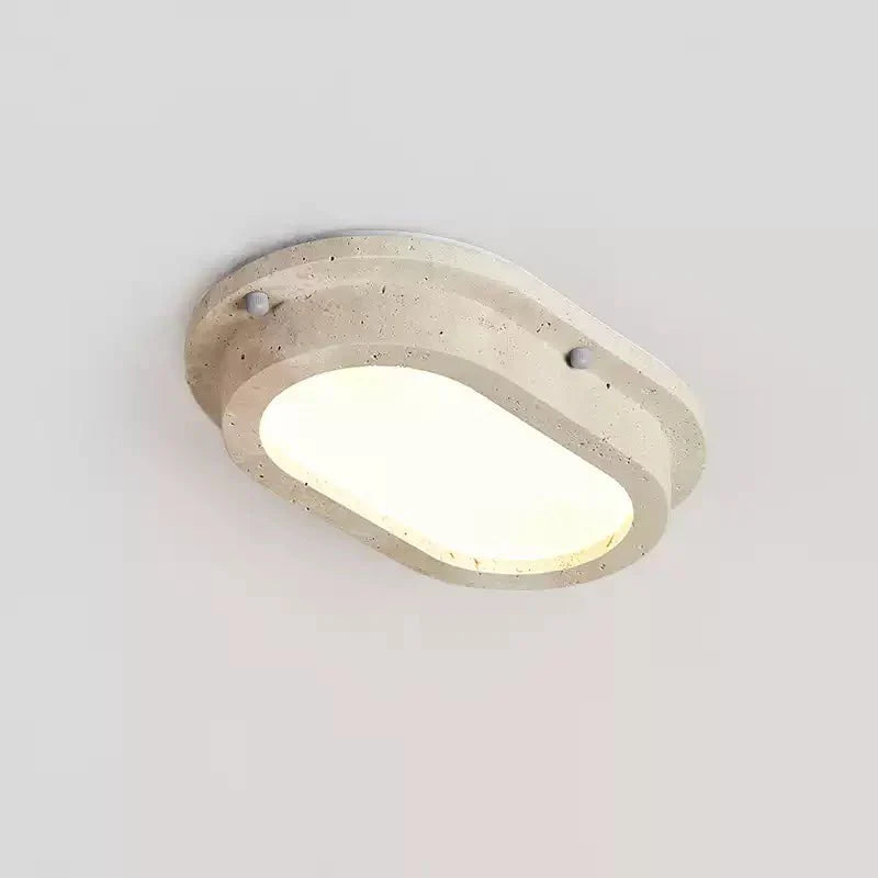 Remy Minimalist Yellow Travertine Linear Ceiling Lamp-Neutral Decor