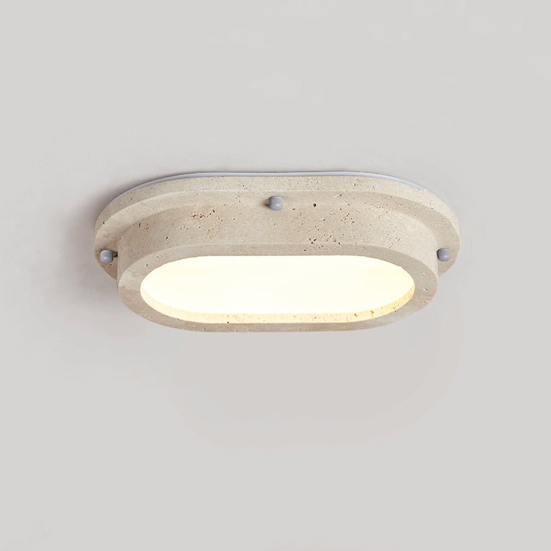 Remy Minimalist Yellow Travertine Linear Ceiling Lamp-Neutral Decor