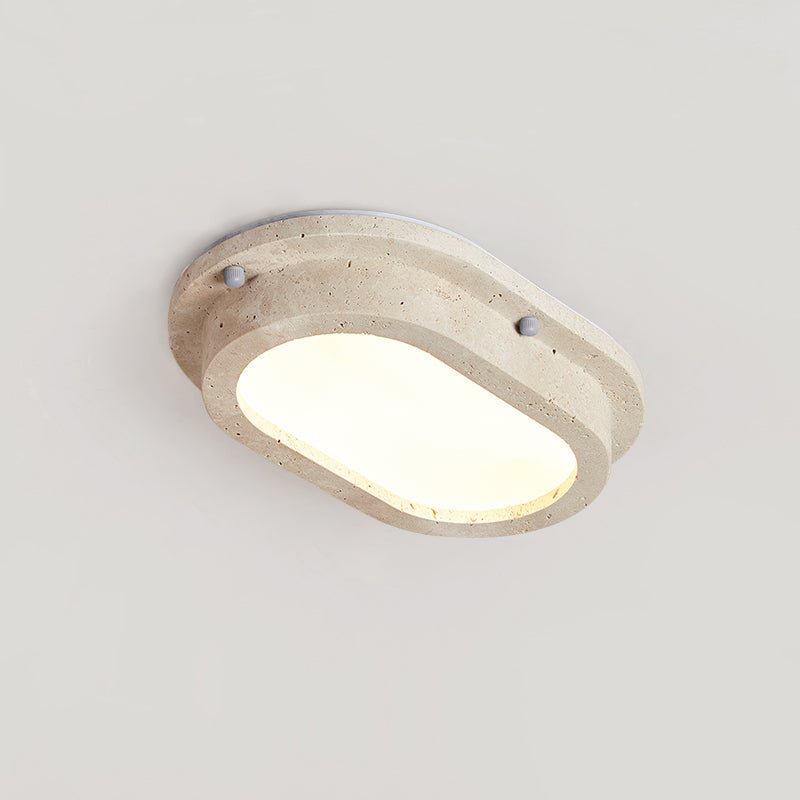 Remy Minimalist Yellow Travertine Linear Ceiling Lamp-Neutral Decor