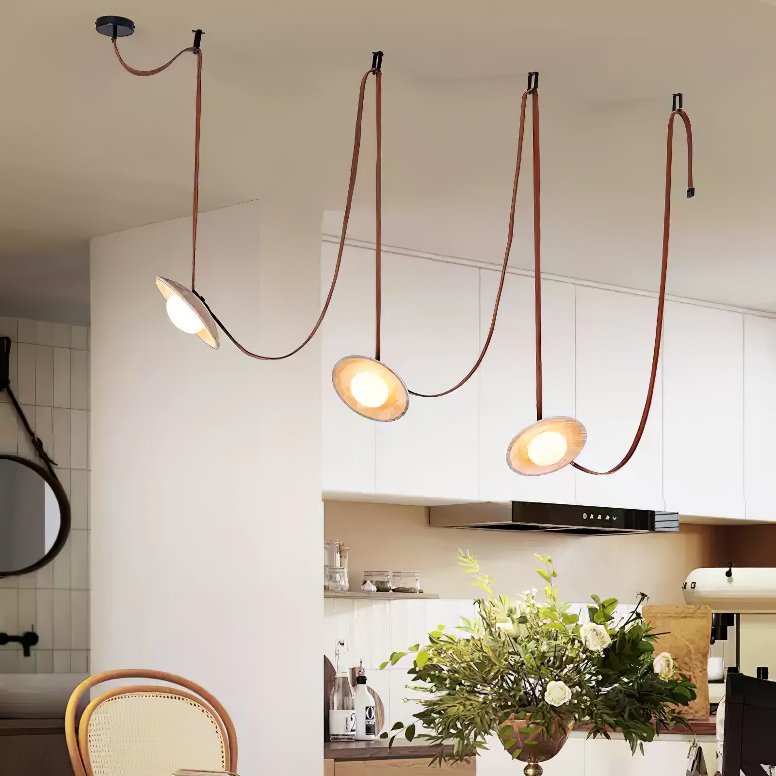 Ulsoryra Organic Travertine Pendant Light Cluster-Neutral Decor