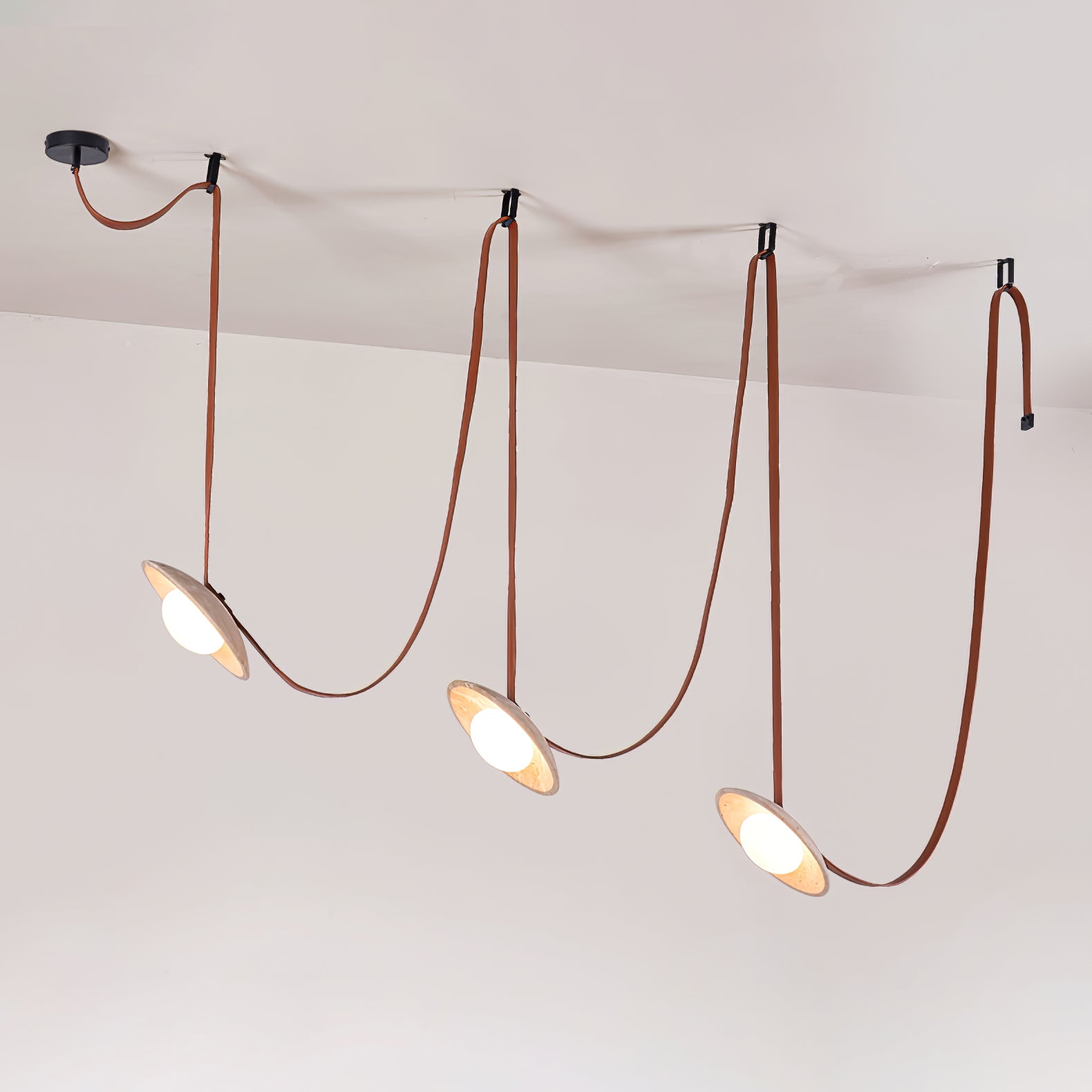 Ulsoryra Organic Travertine Pendant Light Cluster-Neutral Decor