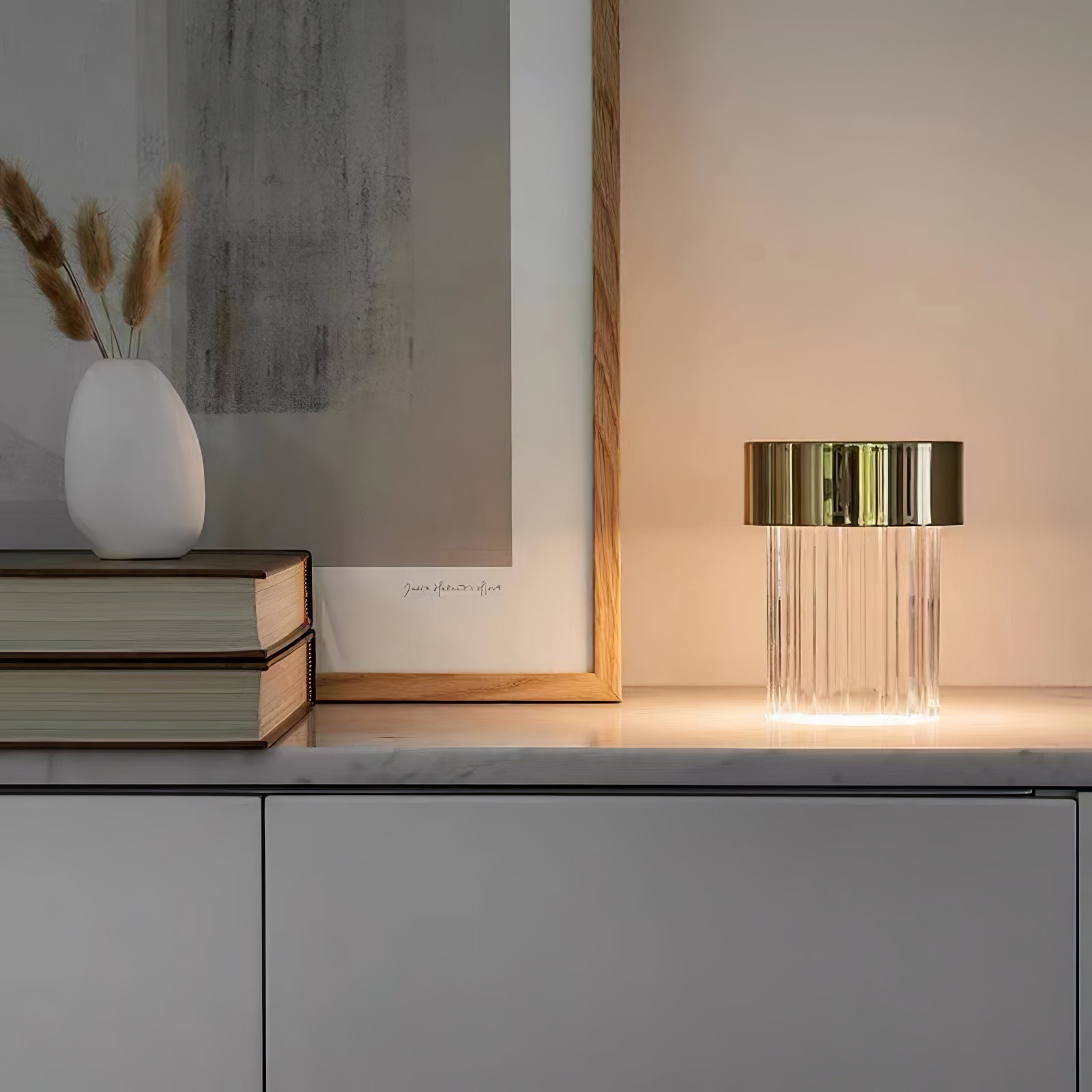 Pryden Minimalist Table Lamp-Neutral Decor