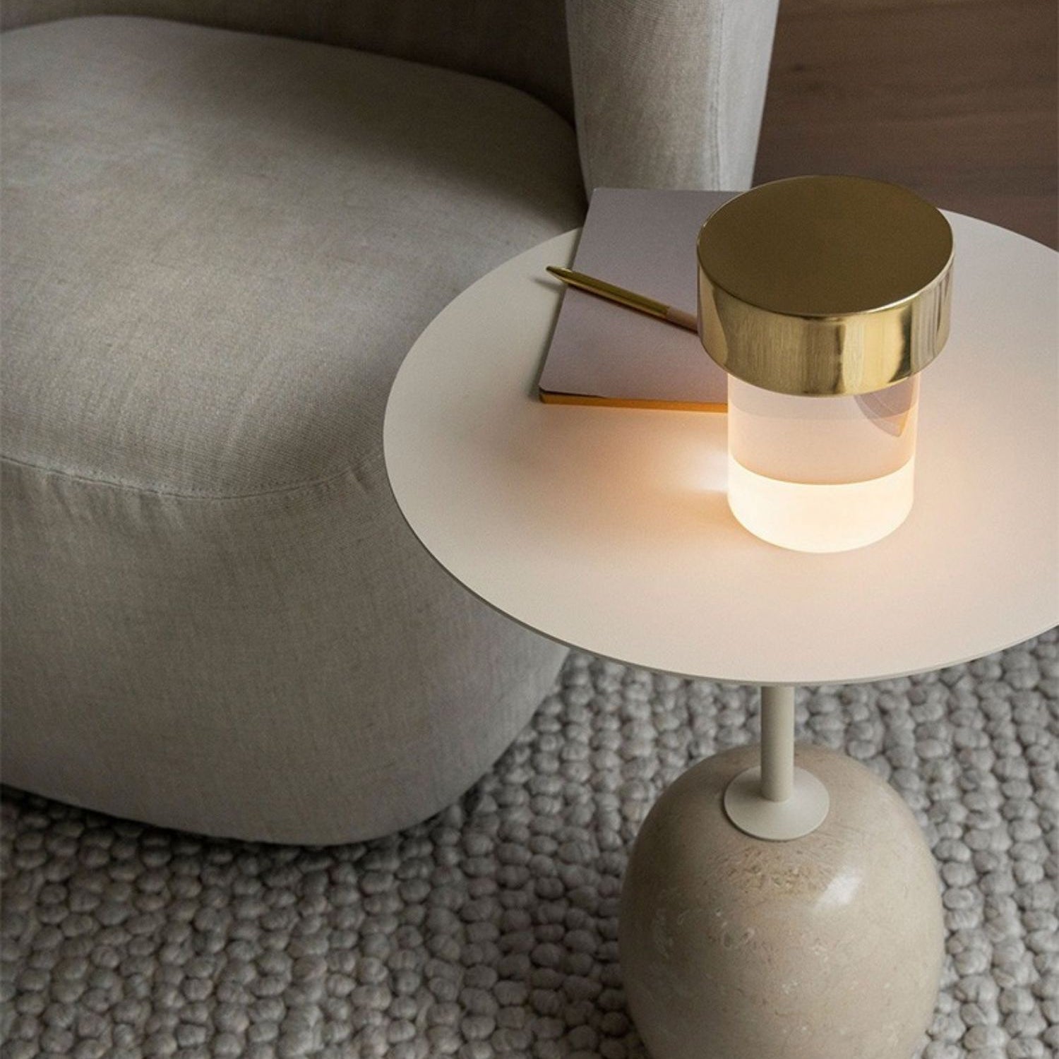 Pryden Minimalist Table Lamp-Neutral Decor