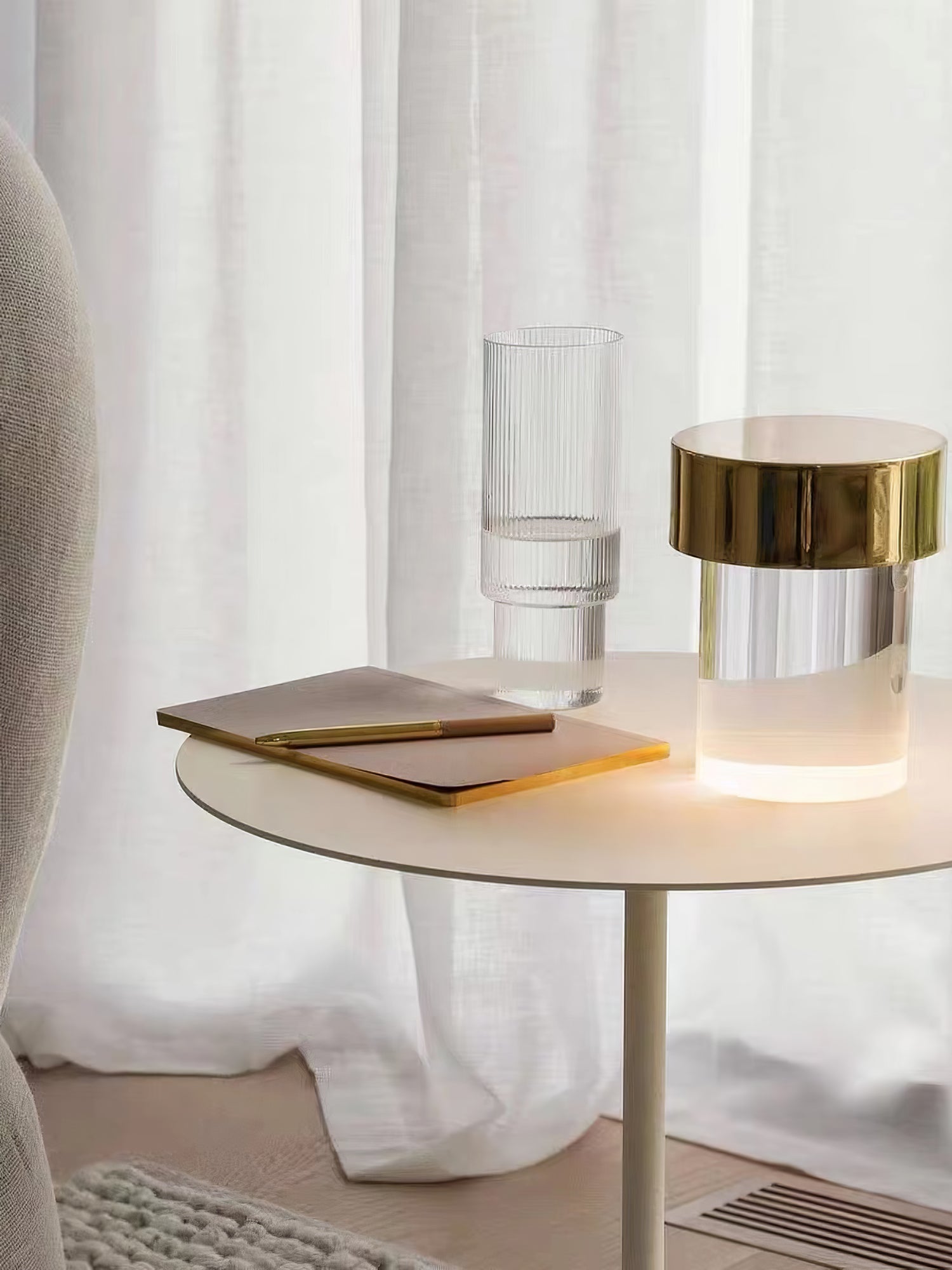 Pryden Minimalist Table Lamp-Neutral Decor