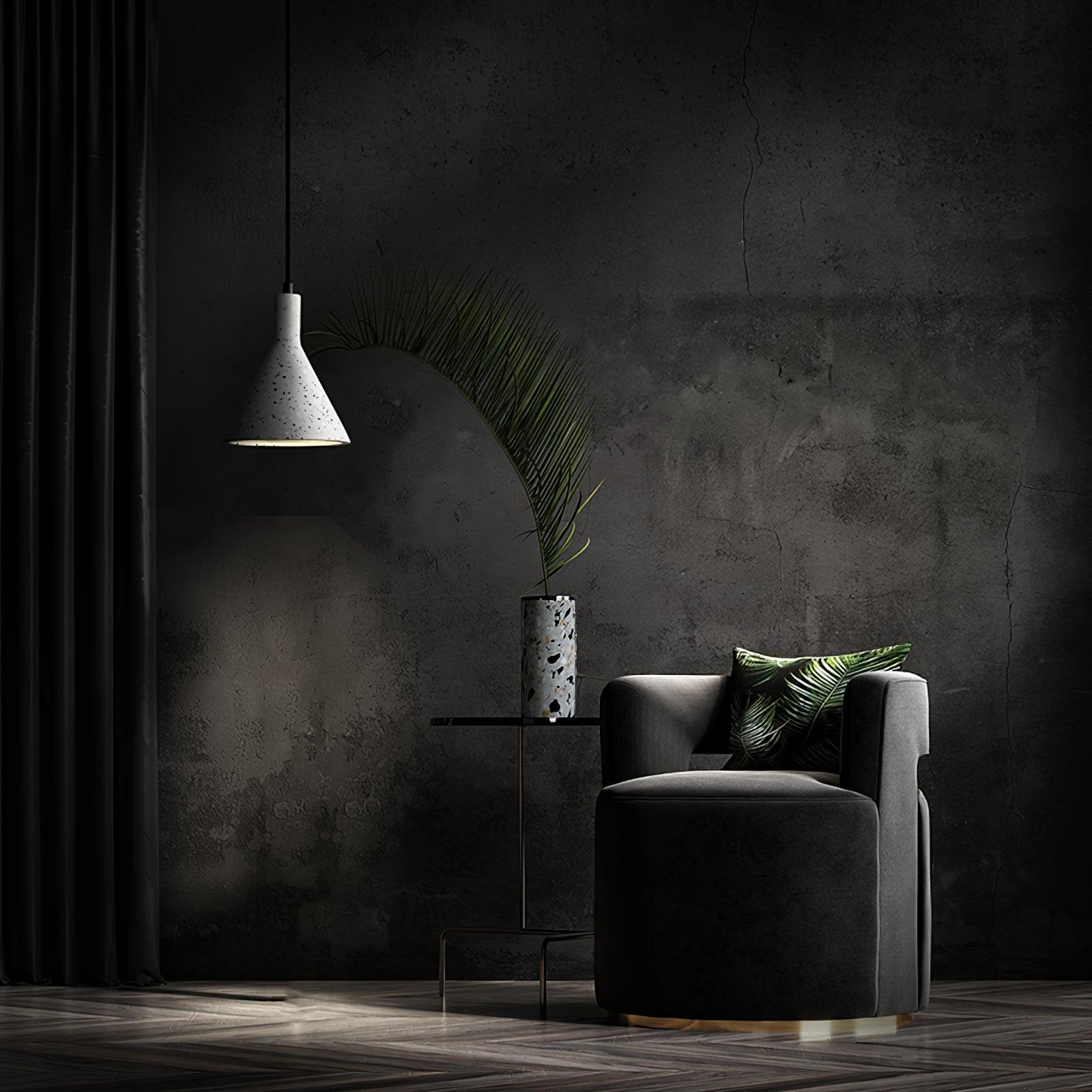 Aurshaor Minimalist Concrete Pendant Light-Neutral Decor