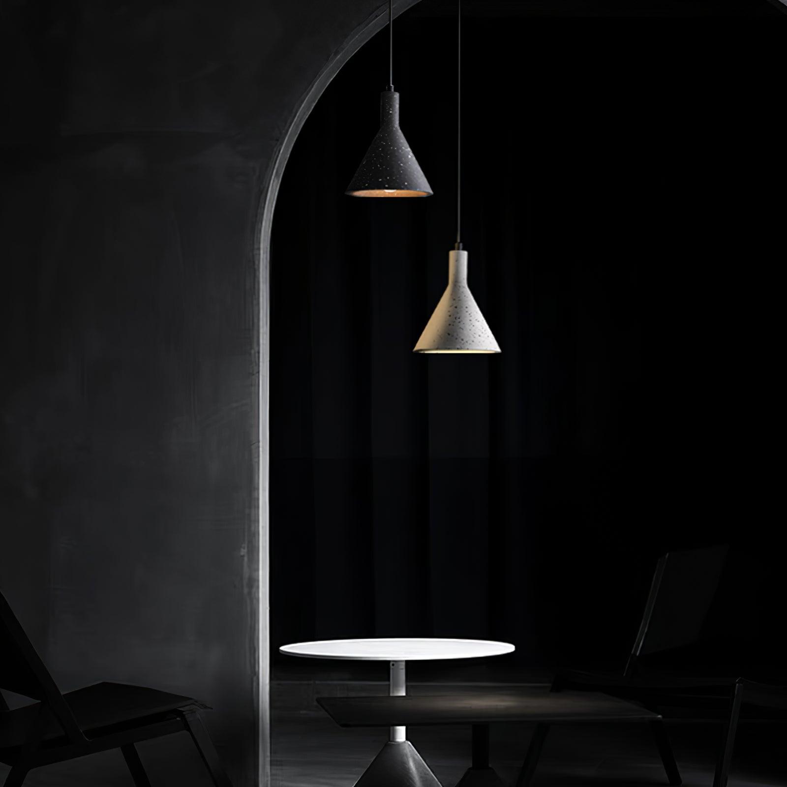 Aurshaor Minimalist Concrete Pendant Light-Neutral Decor