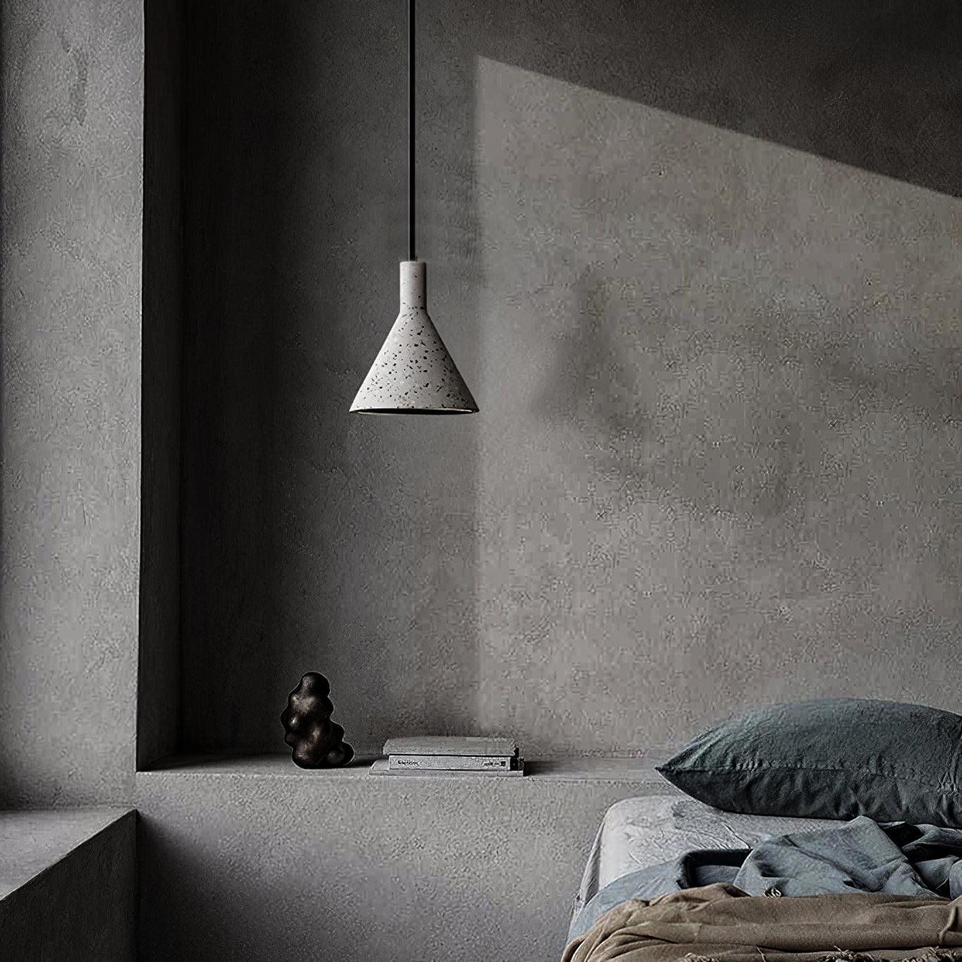 Aurshaor Minimalist Concrete Pendant Light-Neutral Decor