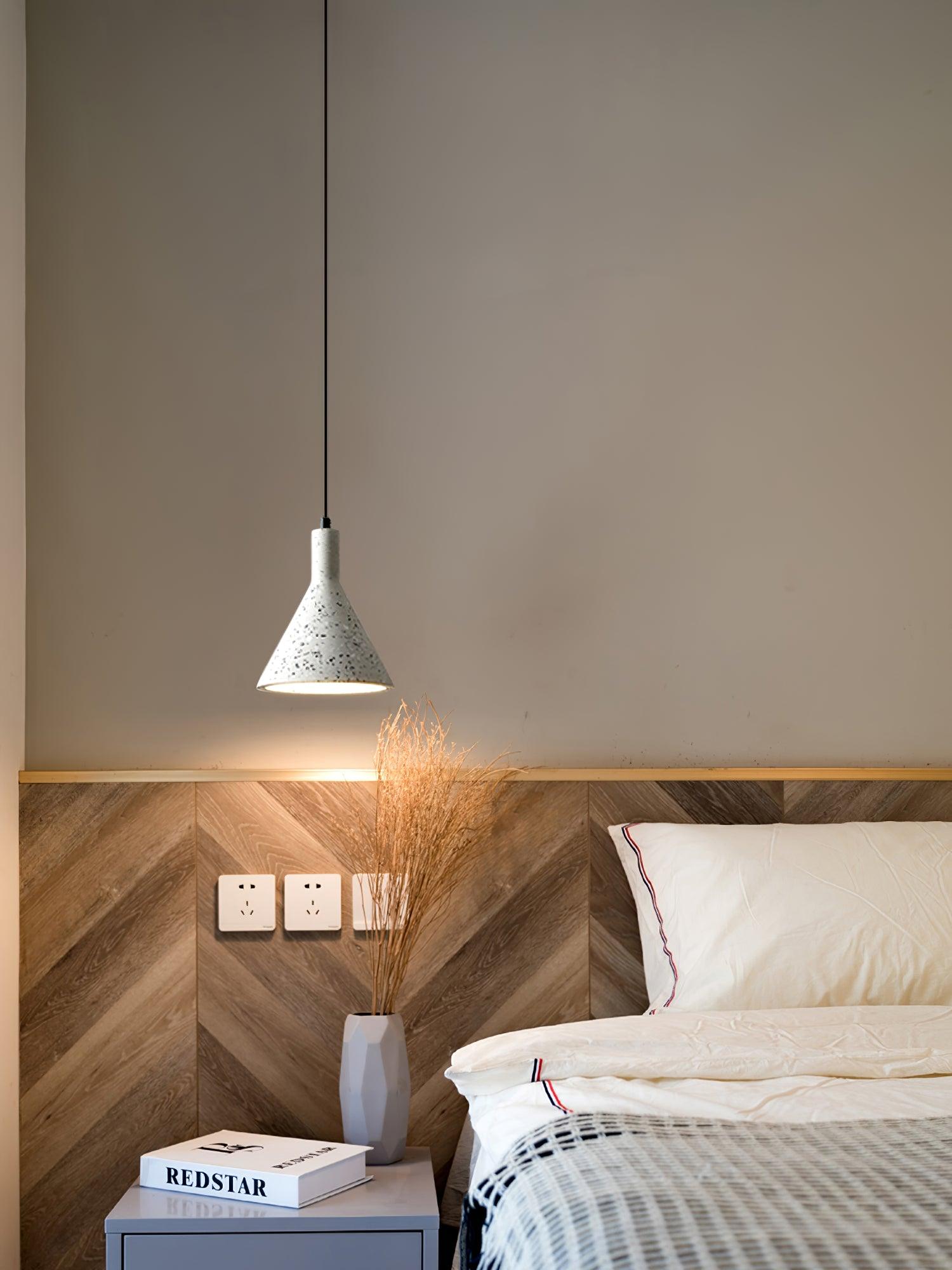Aurshaor Minimalist Concrete Pendant Light-Neutral Decor