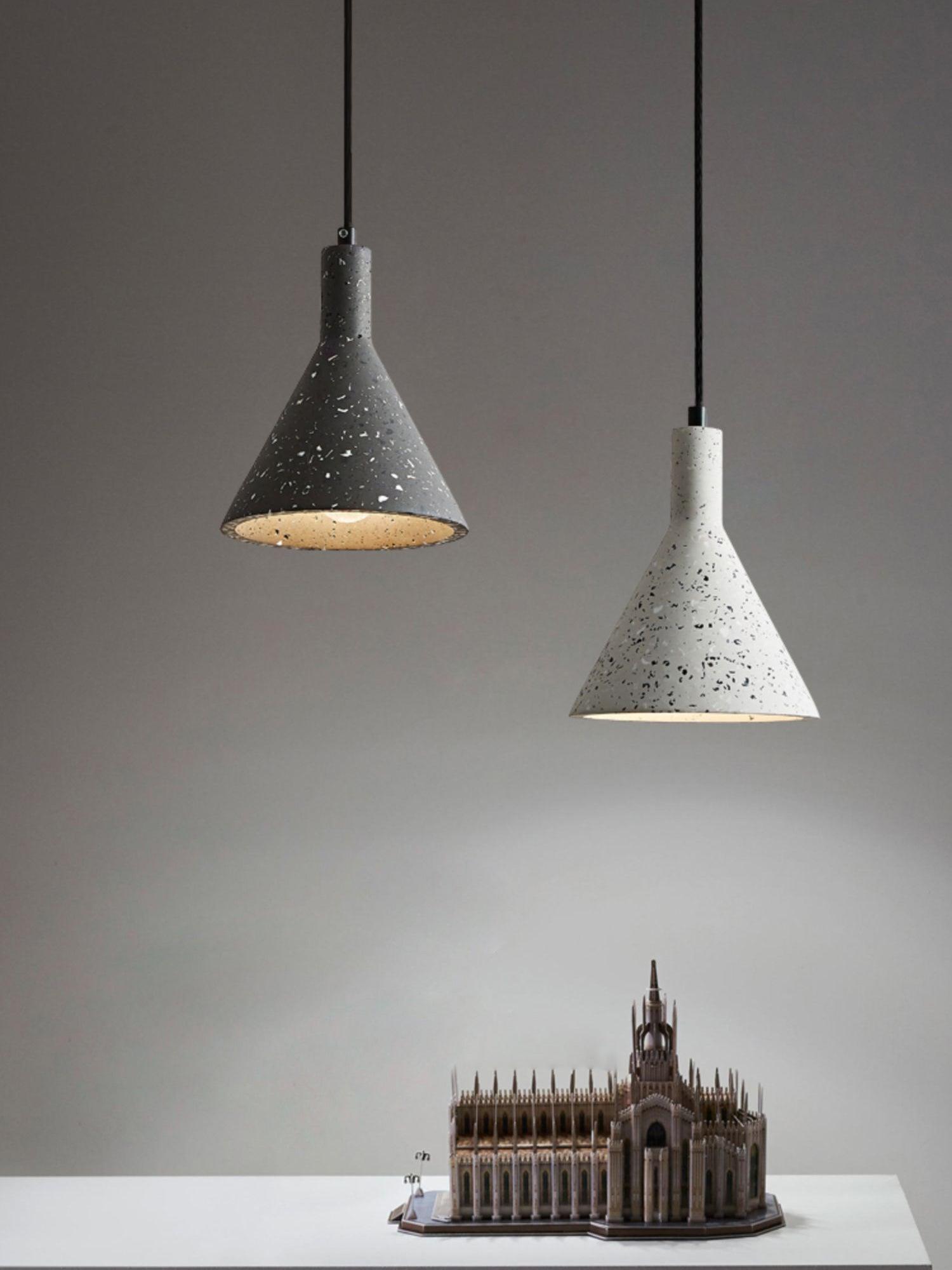 Aurshaor Minimalist Concrete Pendant Light-Neutral Decor
