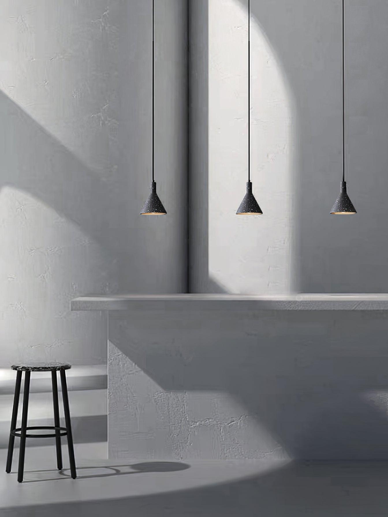 Aurshaor Minimalist Concrete Pendant Light-Neutral Decor