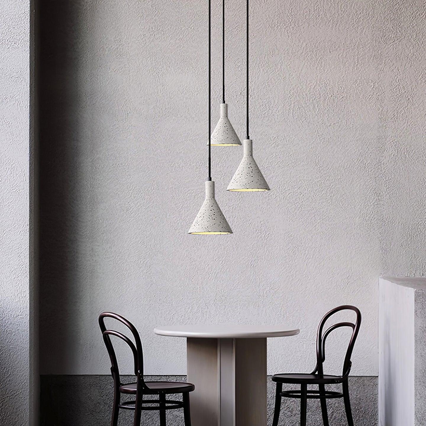 Aurshaor Minimalist Concrete Pendant Light-Neutral Decor