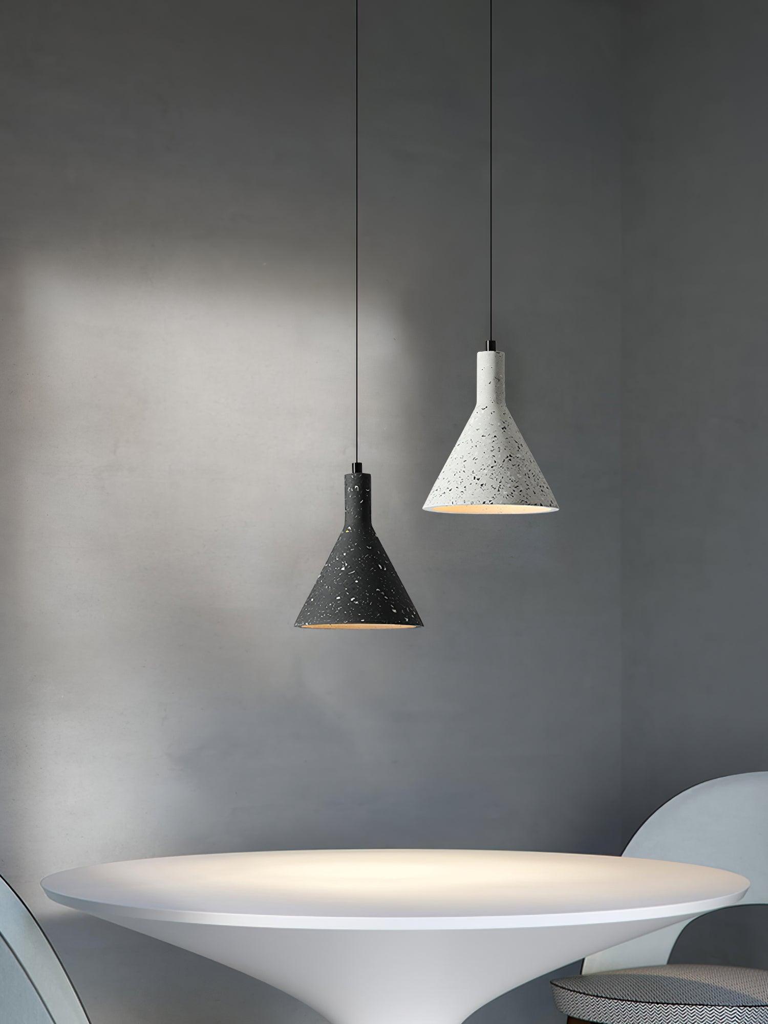 Aurshaor Minimalist Concrete Pendant Light-Neutral Decor