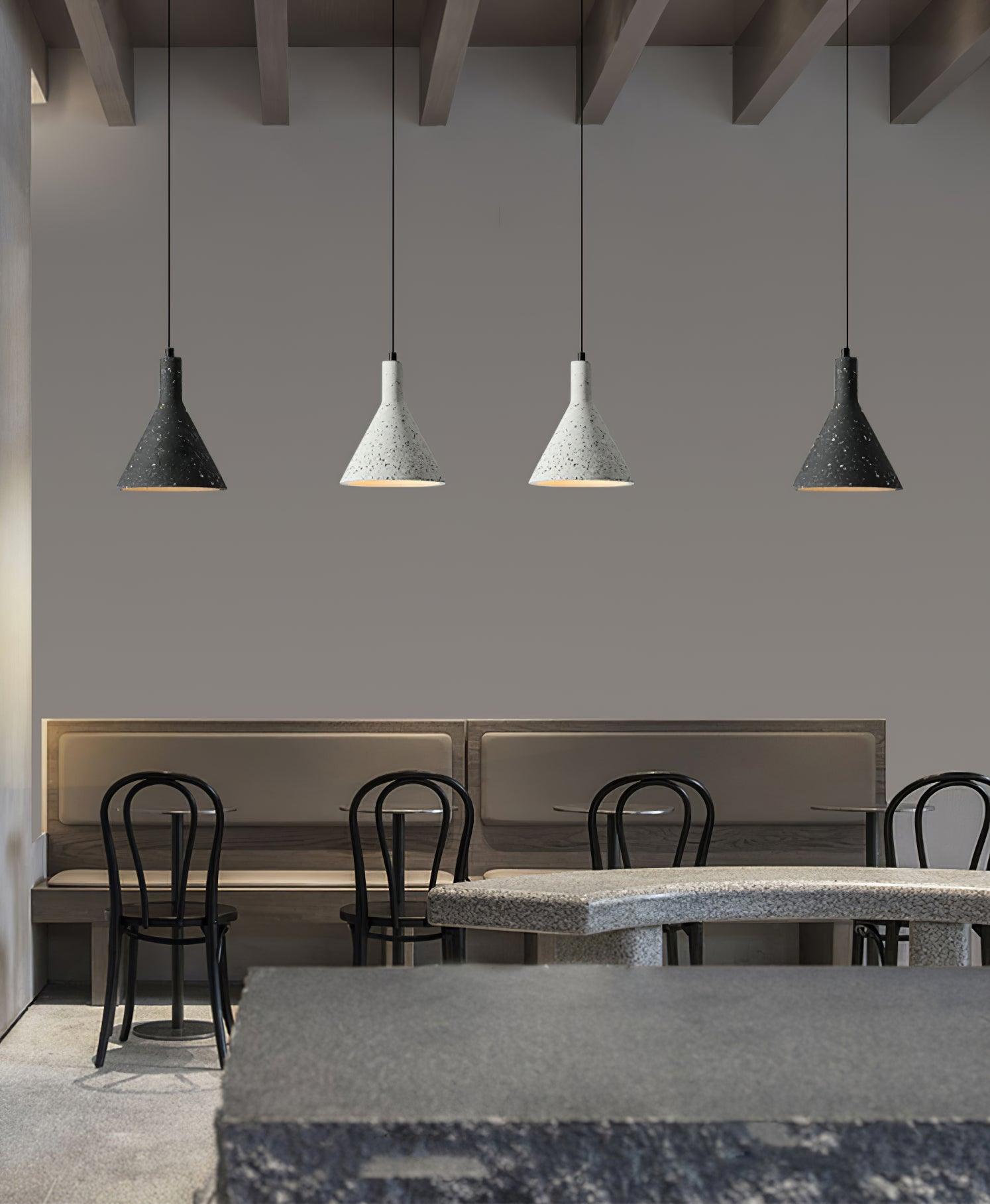 Aurshaor Minimalist Concrete Pendant Light-Neutral Decor