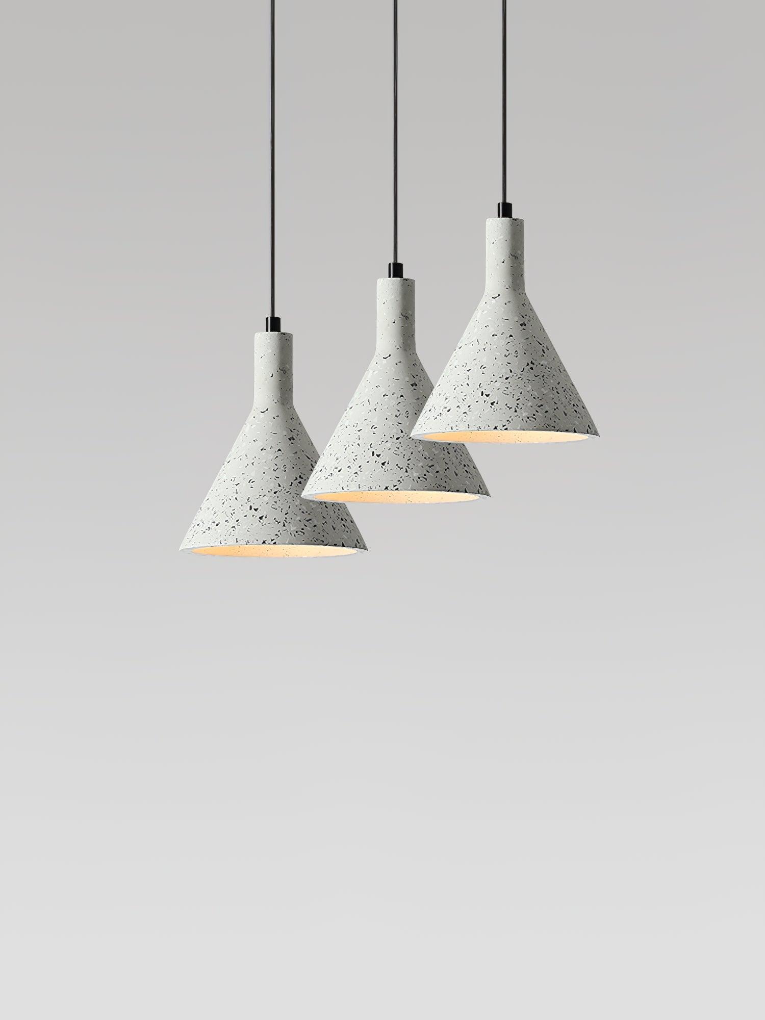 Aurshaor Minimalist Concrete Pendant Light-Neutral Decor