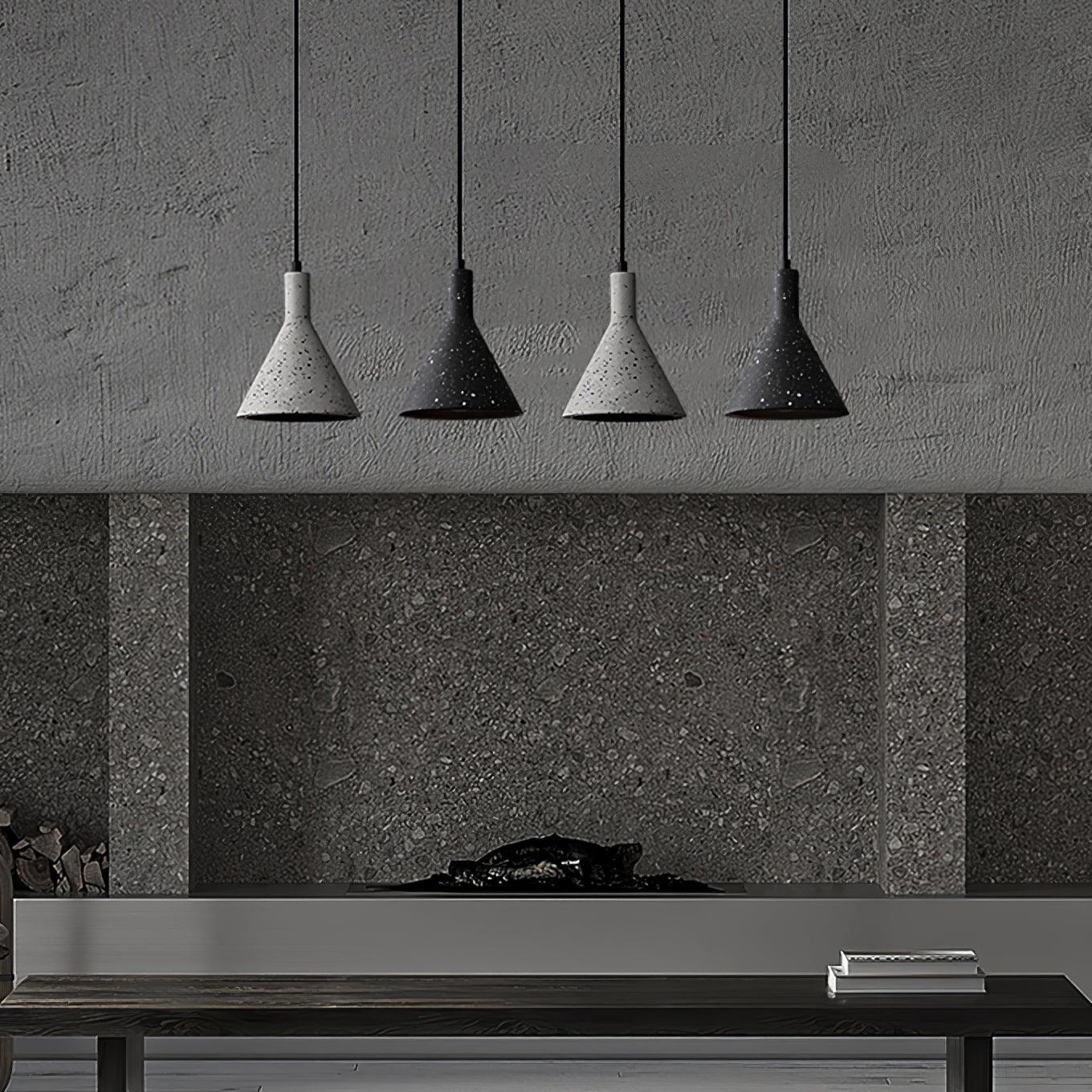 Aurshaor Minimalist Concrete Pendant Light-Neutral Decor