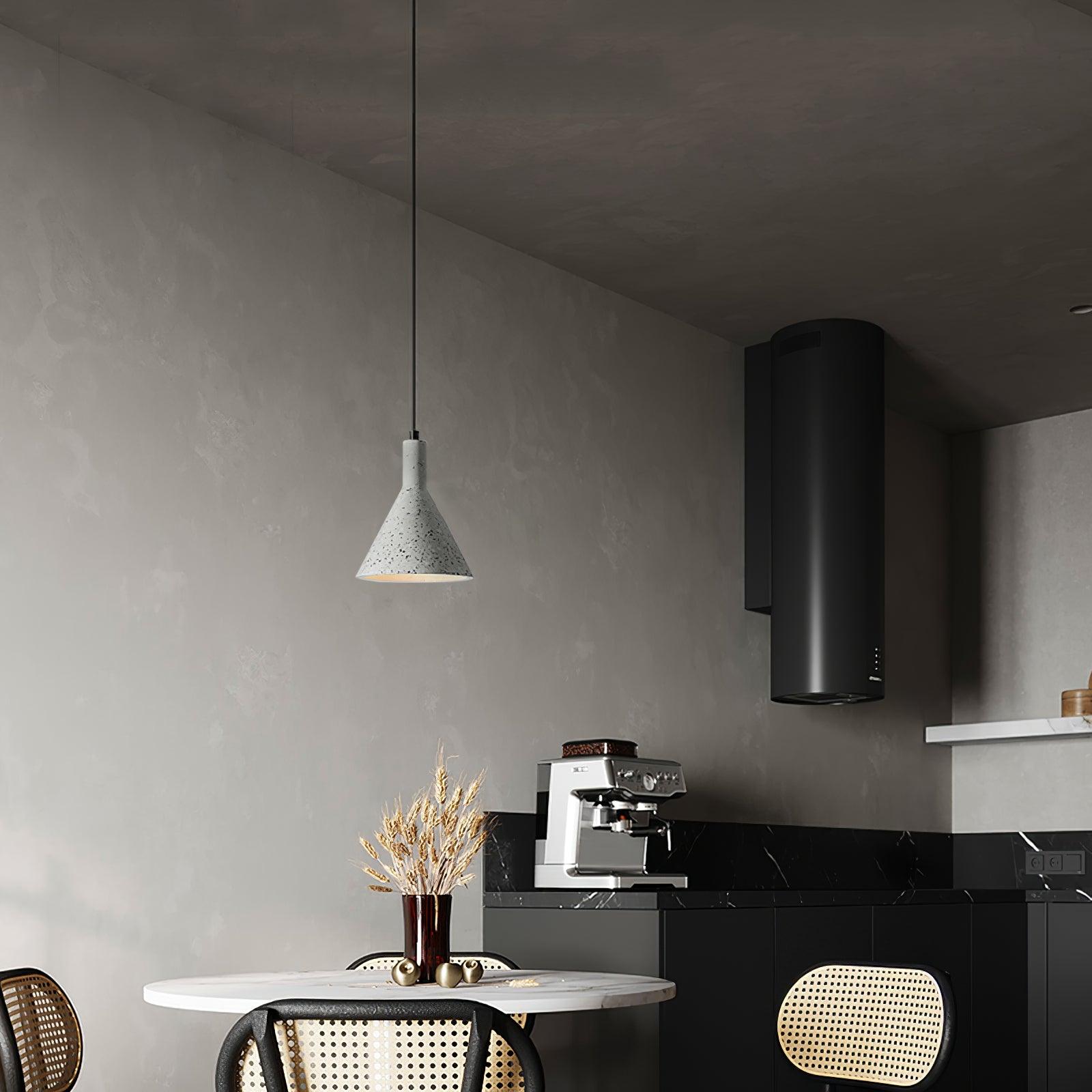 Aurshaor Minimalist Concrete Pendant Light-Neutral Decor