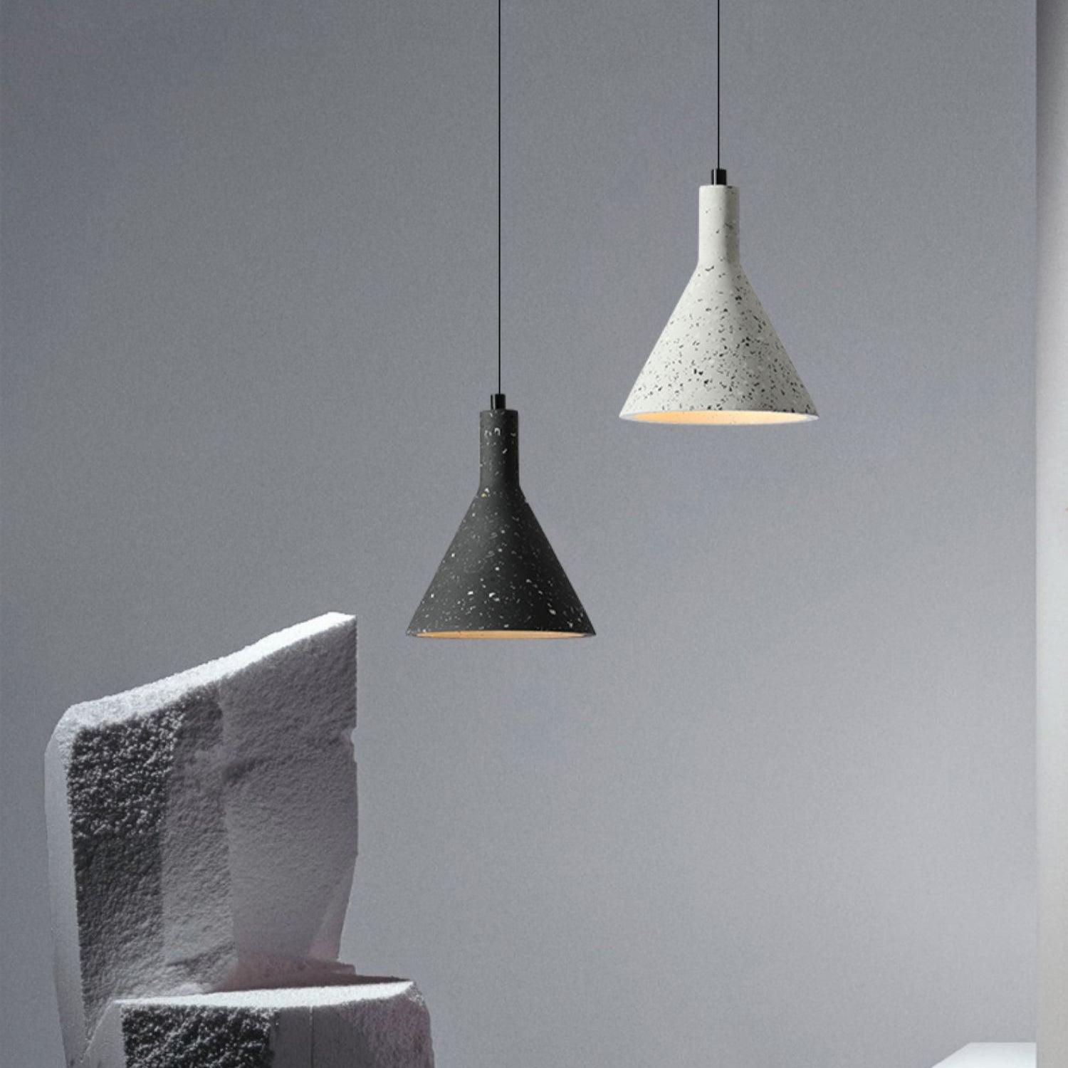 Aurshaor Minimalist Concrete Pendant Light-Neutral Decor