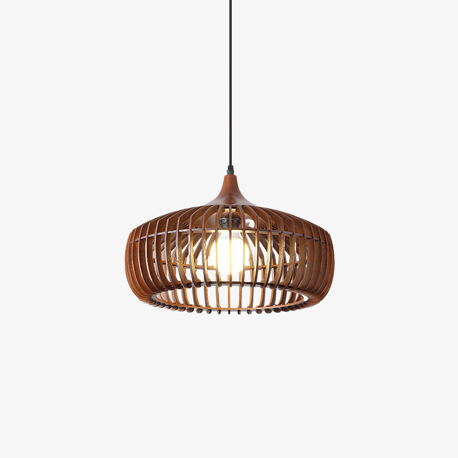 Lixu Wooden Retro Pendant Lamp-Neutral Decor