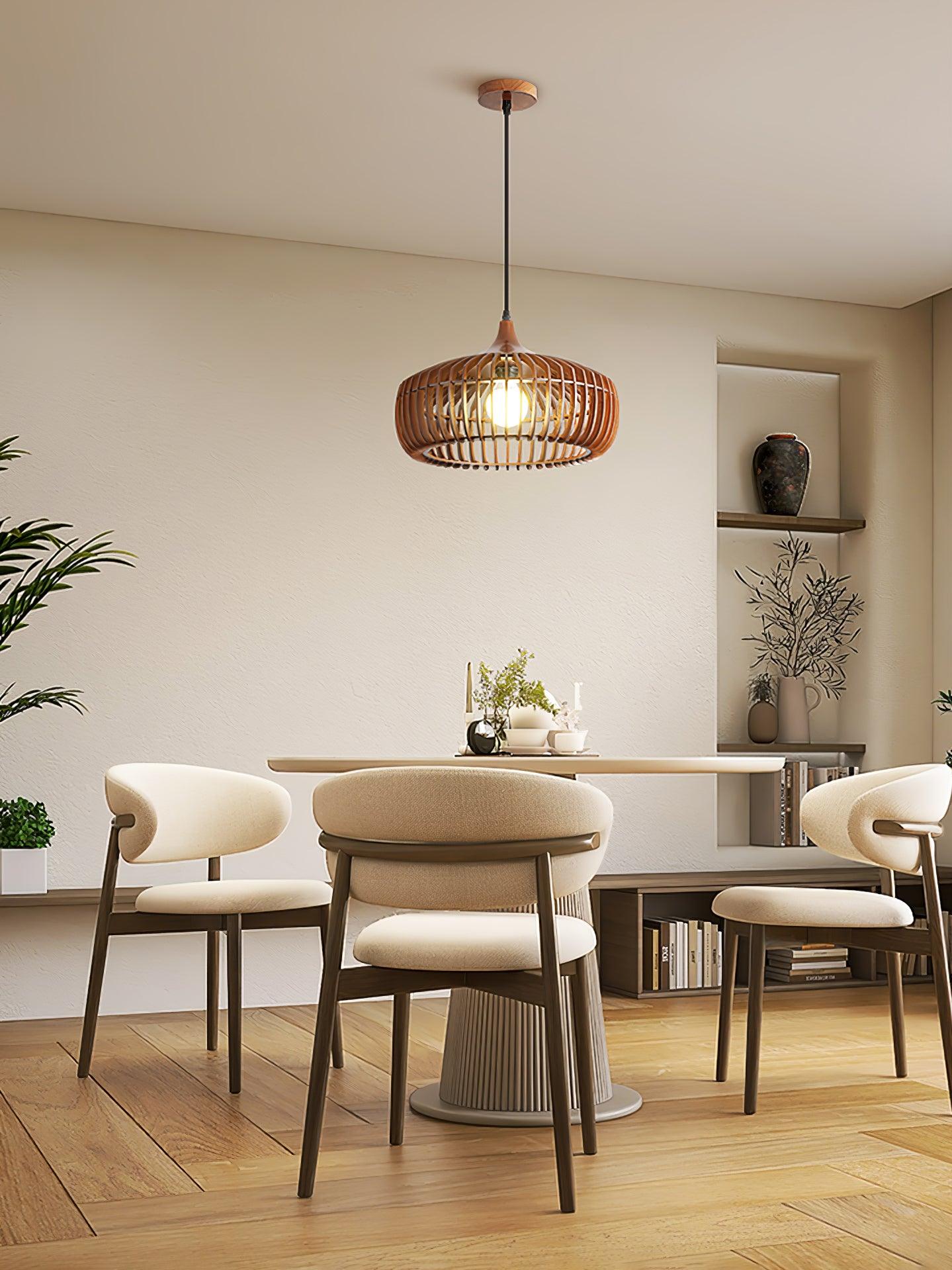Lixu Wooden Retro Pendant Lamp-Neutral Decor