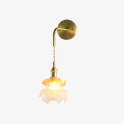 Amarira Premium Elegance Brass Glass Wall Lamp-Neutral Decor