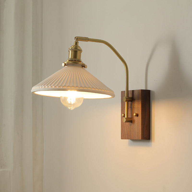 Laura Wood Wall Lamp