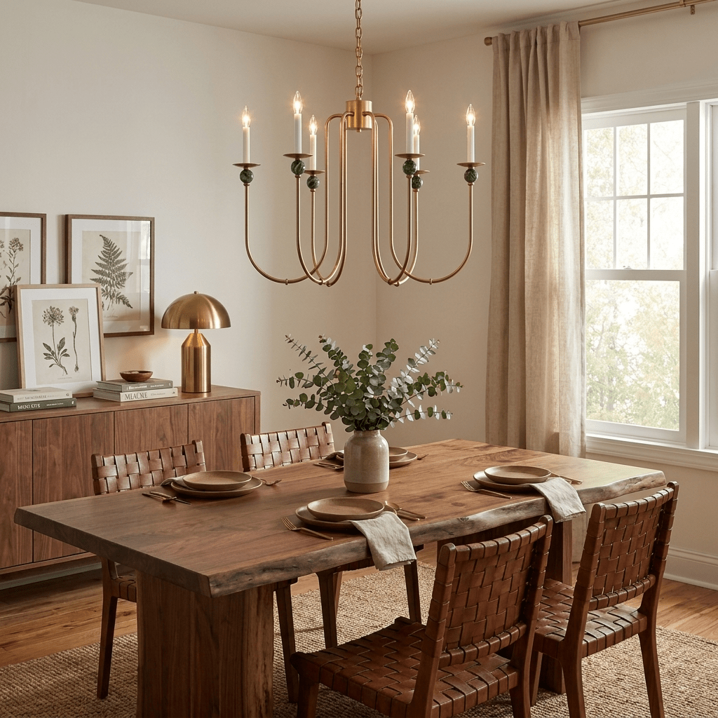 Doveshire Trailing Brass Chandelier