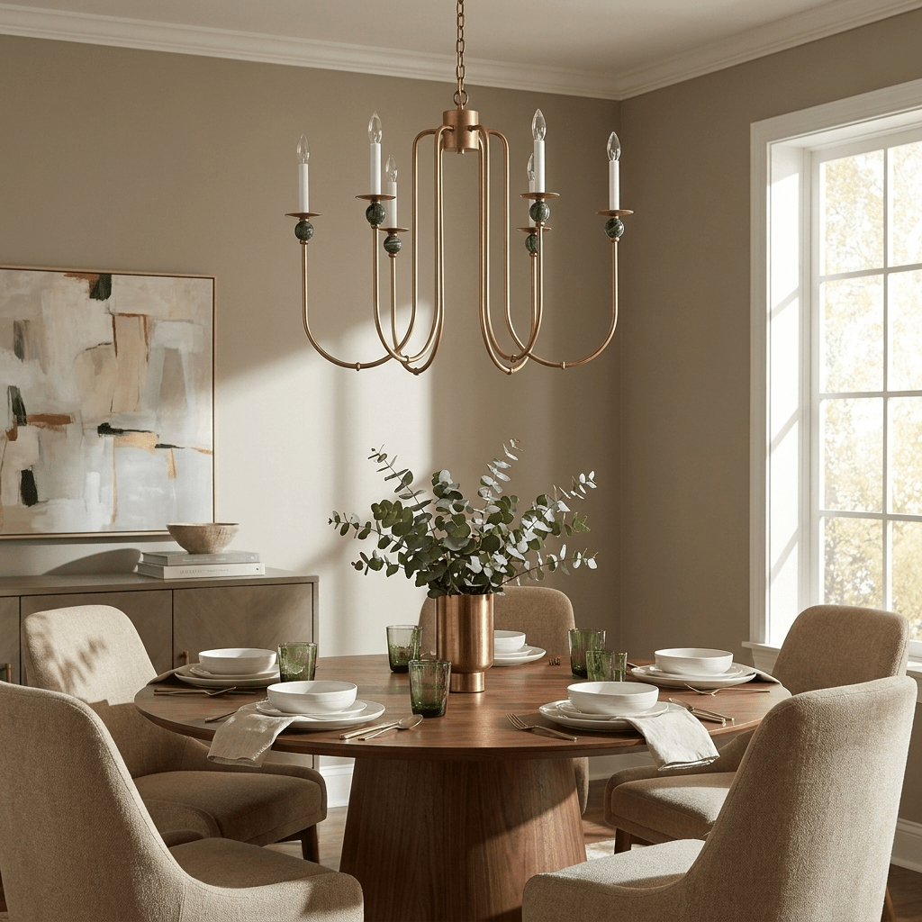 Doveshire Trailing Brass Chandelier