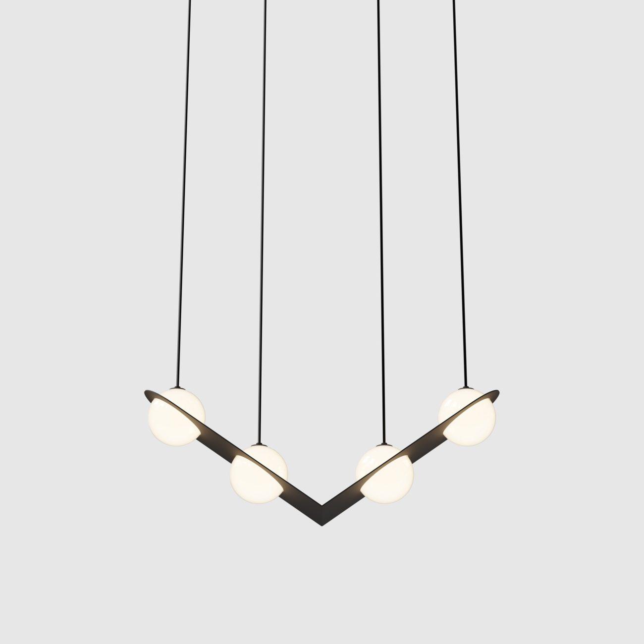 Irenol Black Contemporary Pendant Lamp-Neutral Decor