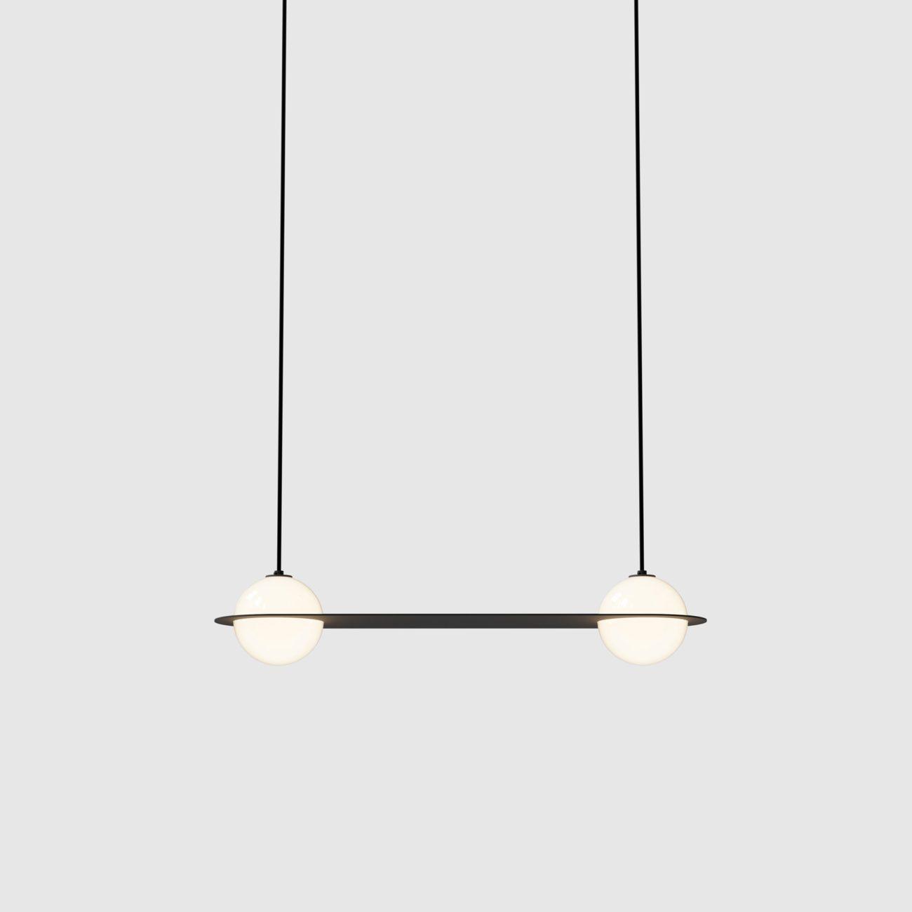 Irenol Black Contemporary Pendant Lamp-Neutral Decor