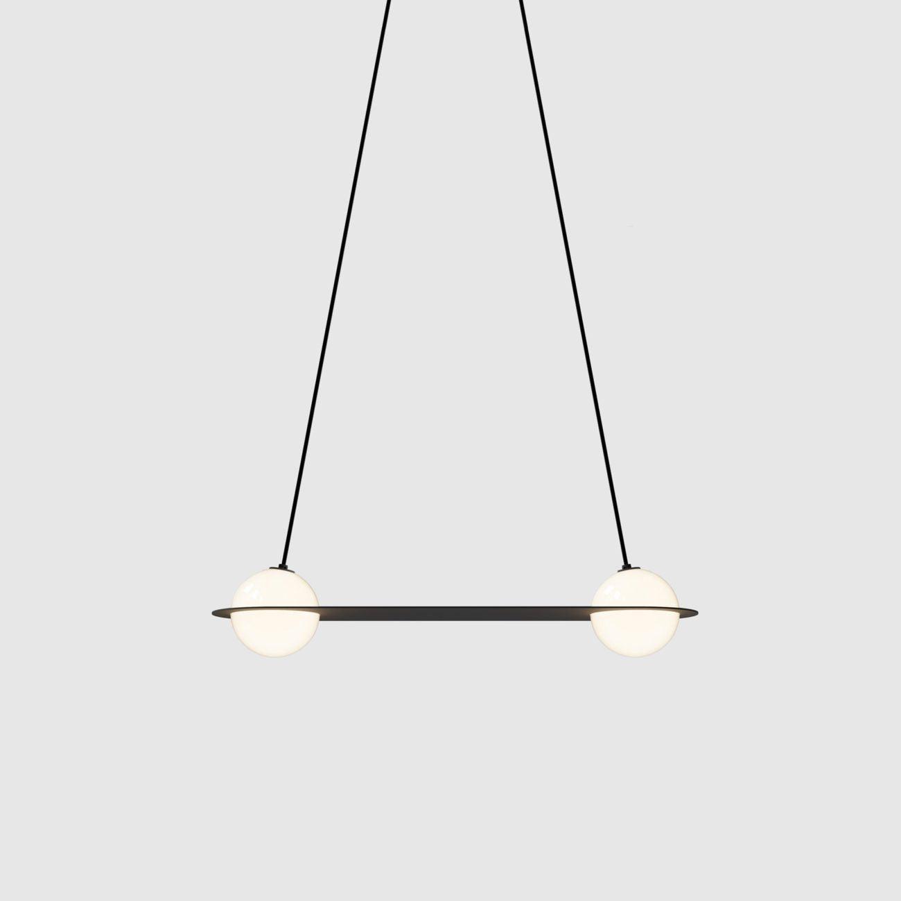 Irenol Black Contemporary Pendant Lamp-Neutral Decor