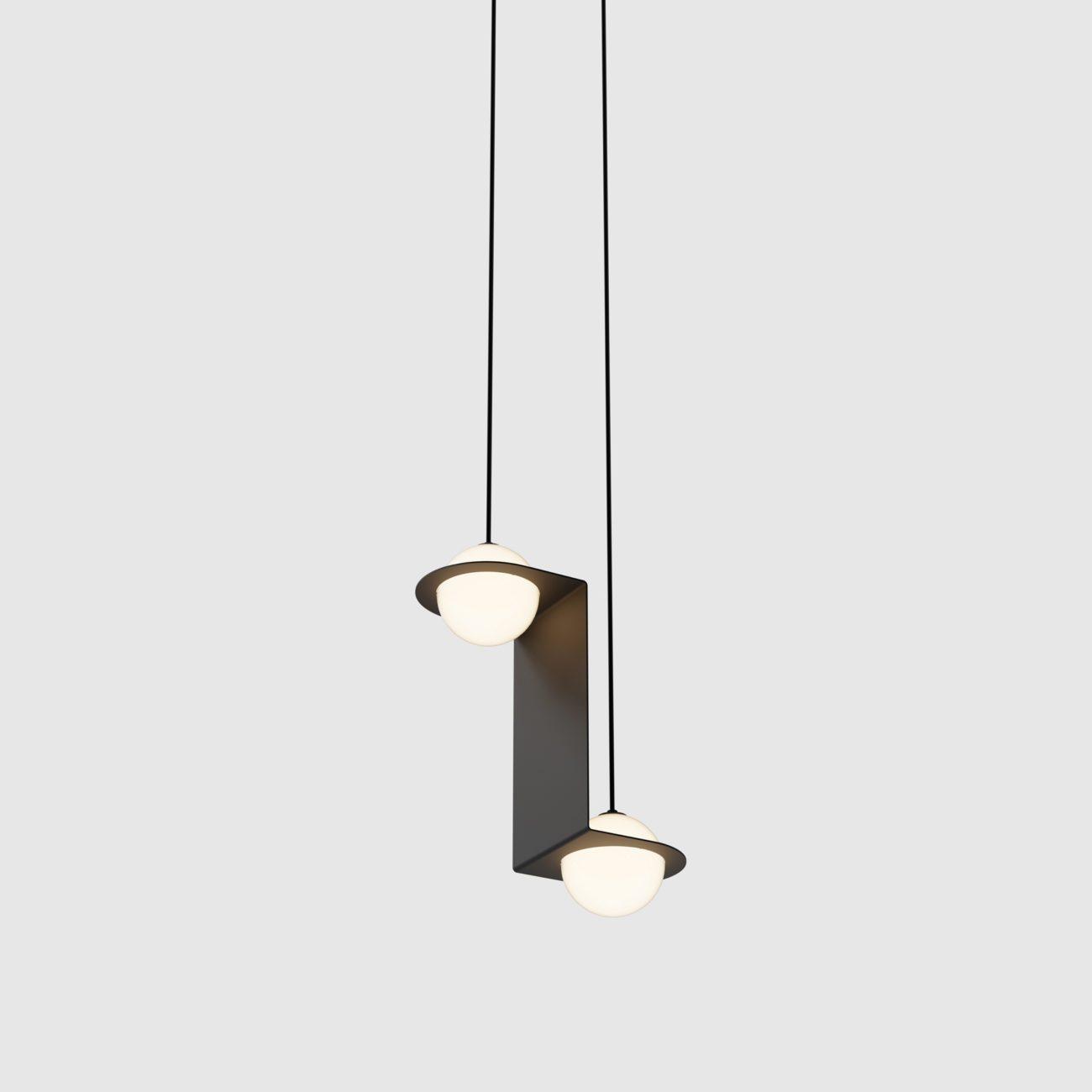 Irenol Black Contemporary Pendant Lamp-Neutral Decor
