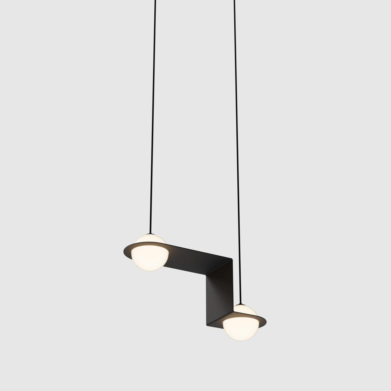 Irenol Black Contemporary Pendant Lamp-Neutral Decor