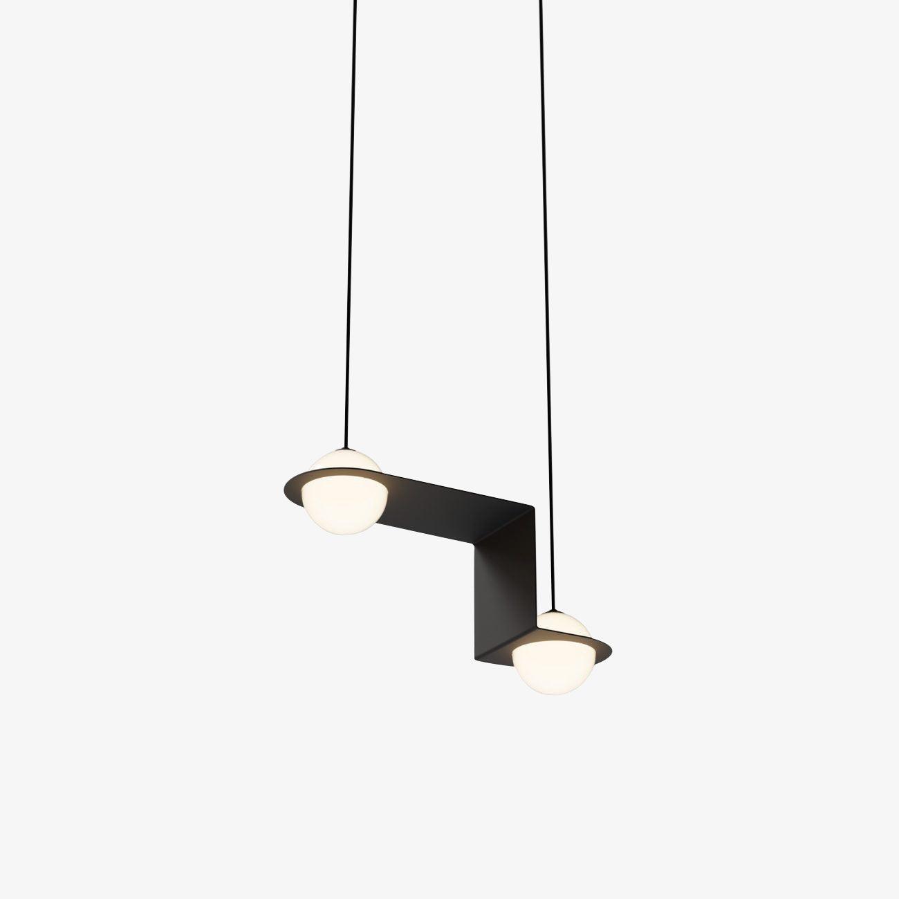 Irenol Black Contemporary Pendant Lamp-Neutral Decor