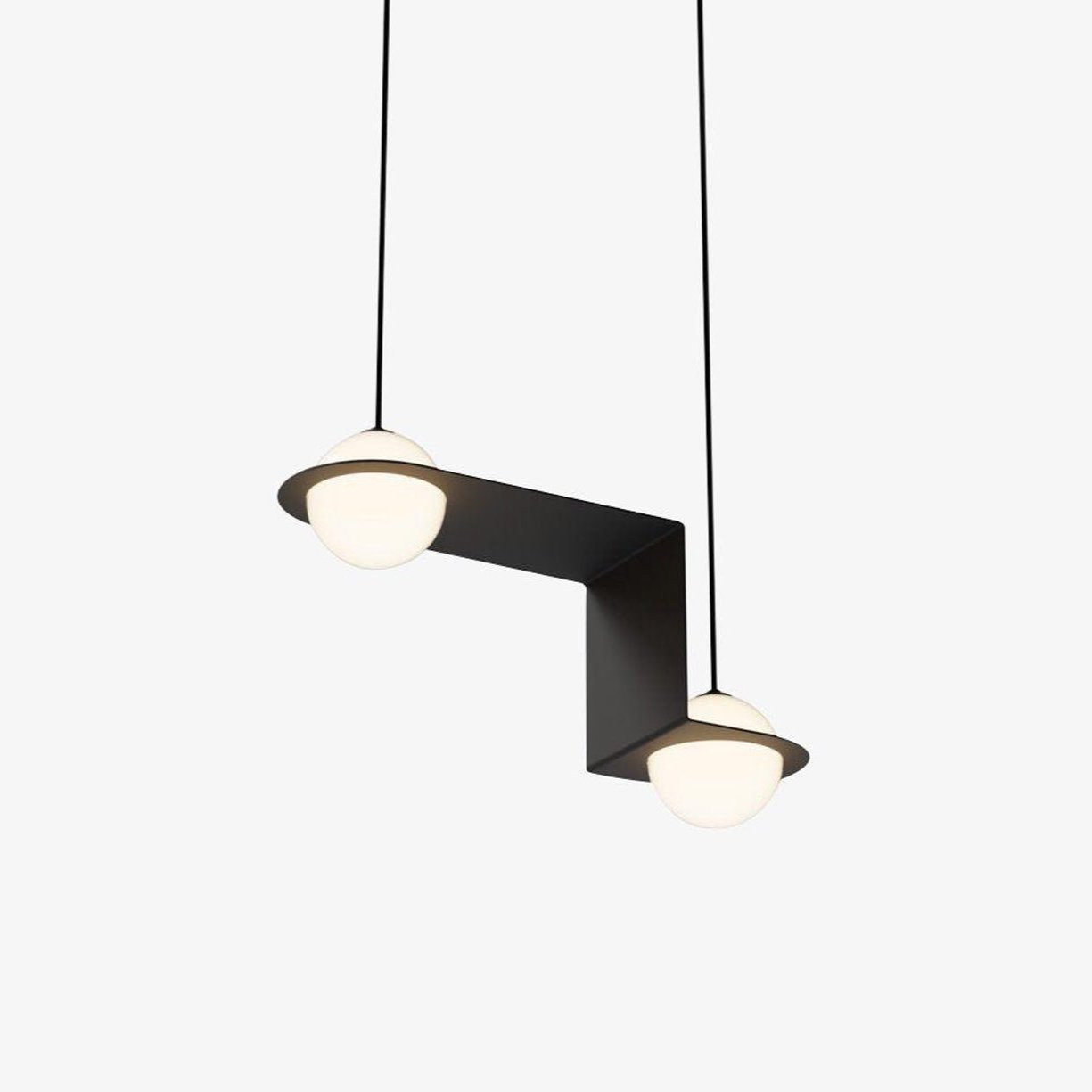 Irenol Black Contemporary Pendant Lamp-Neutral Decor