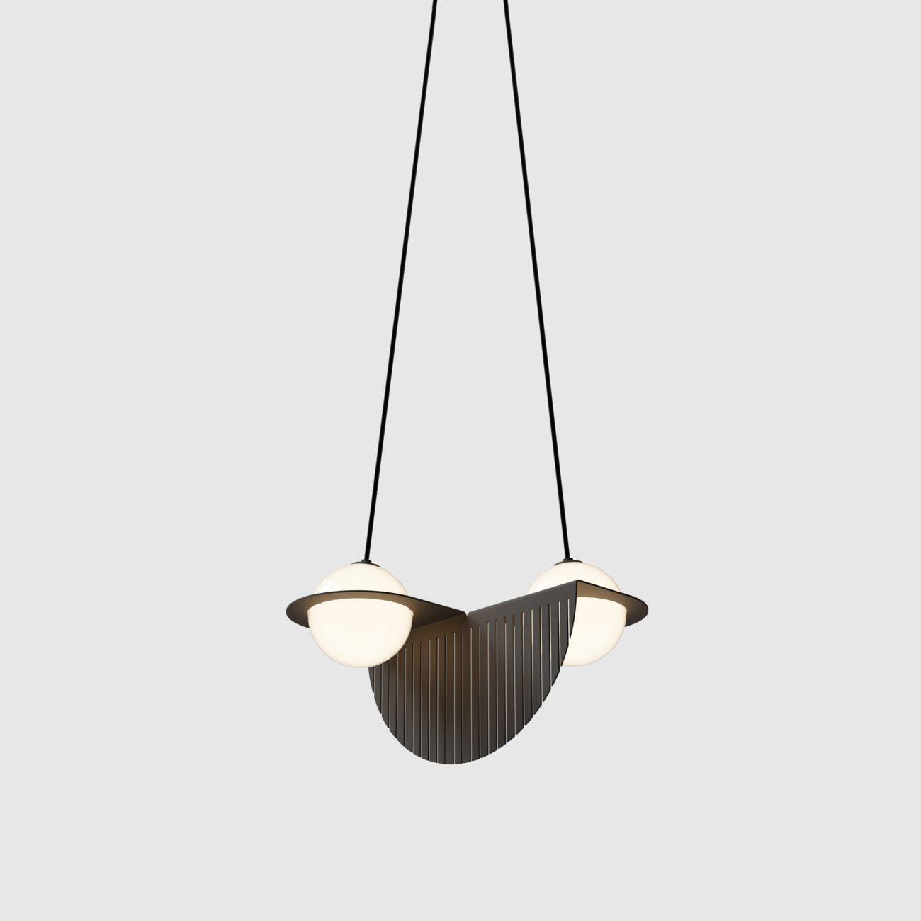 Irenol Black Contemporary Pendant Lamp-Neutral Decor