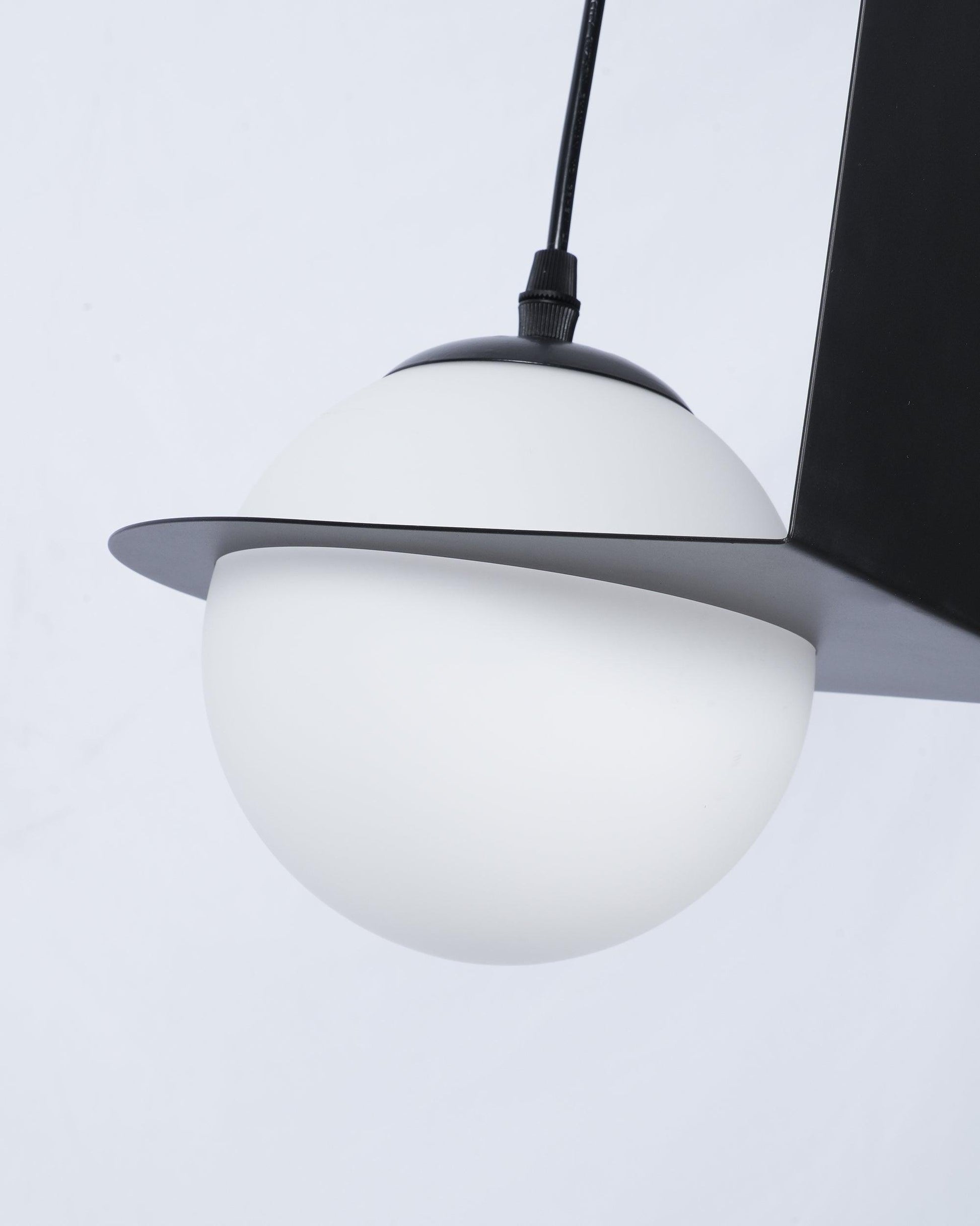 Irenol Black Contemporary Pendant Lamp-Neutral Decor