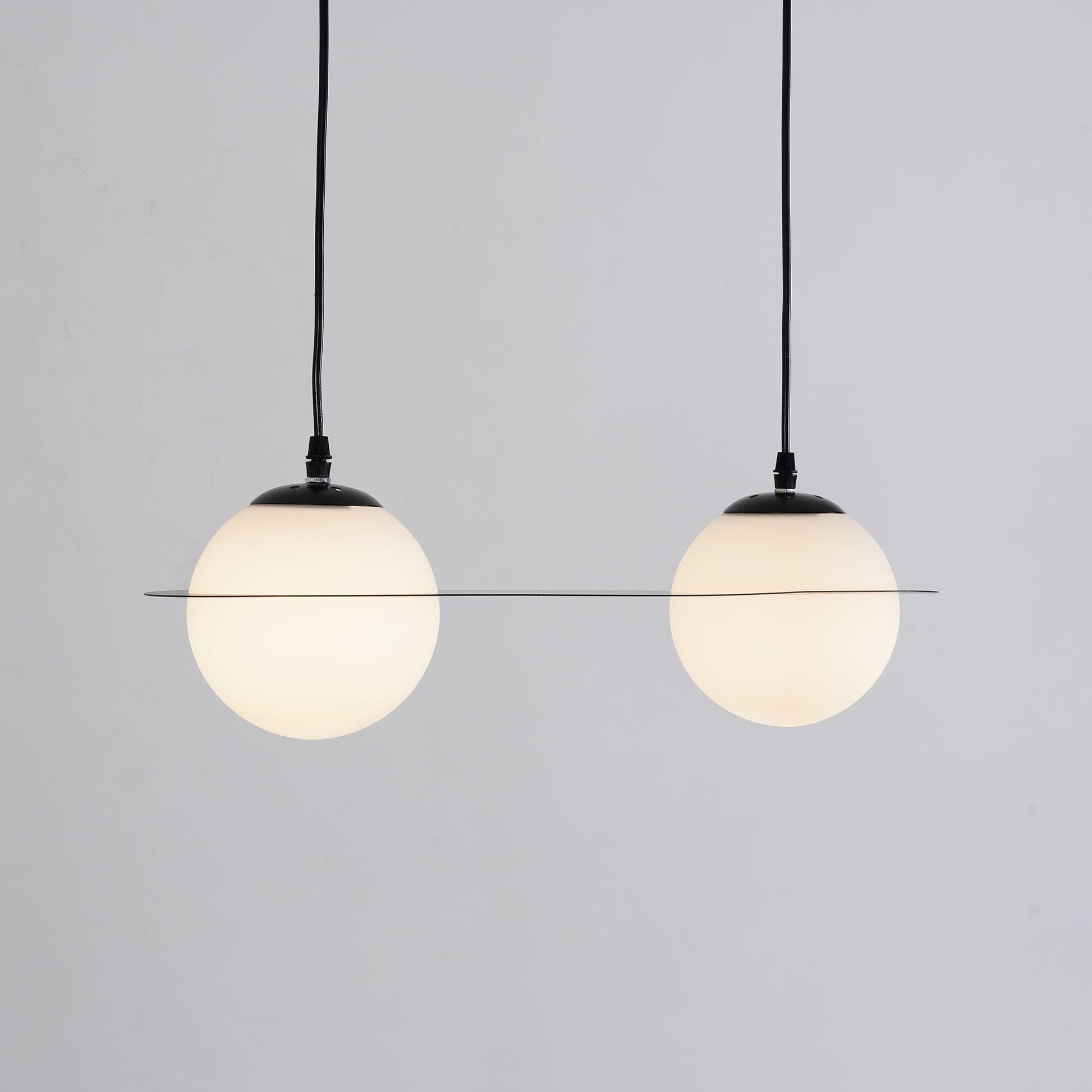 Irenol Black Contemporary Pendant Lamp-Neutral Decor