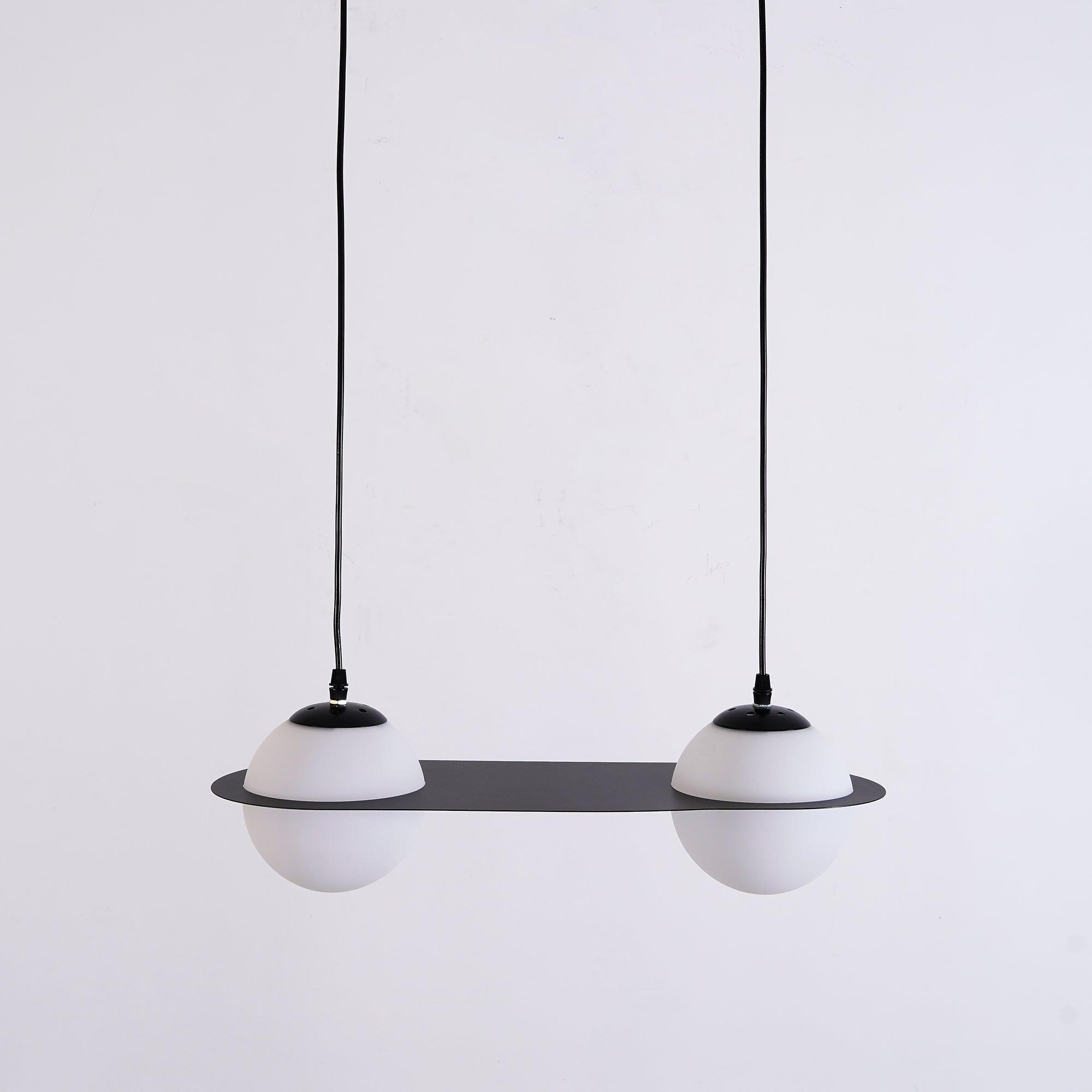Irenol Black Contemporary Pendant Lamp-Neutral Decor