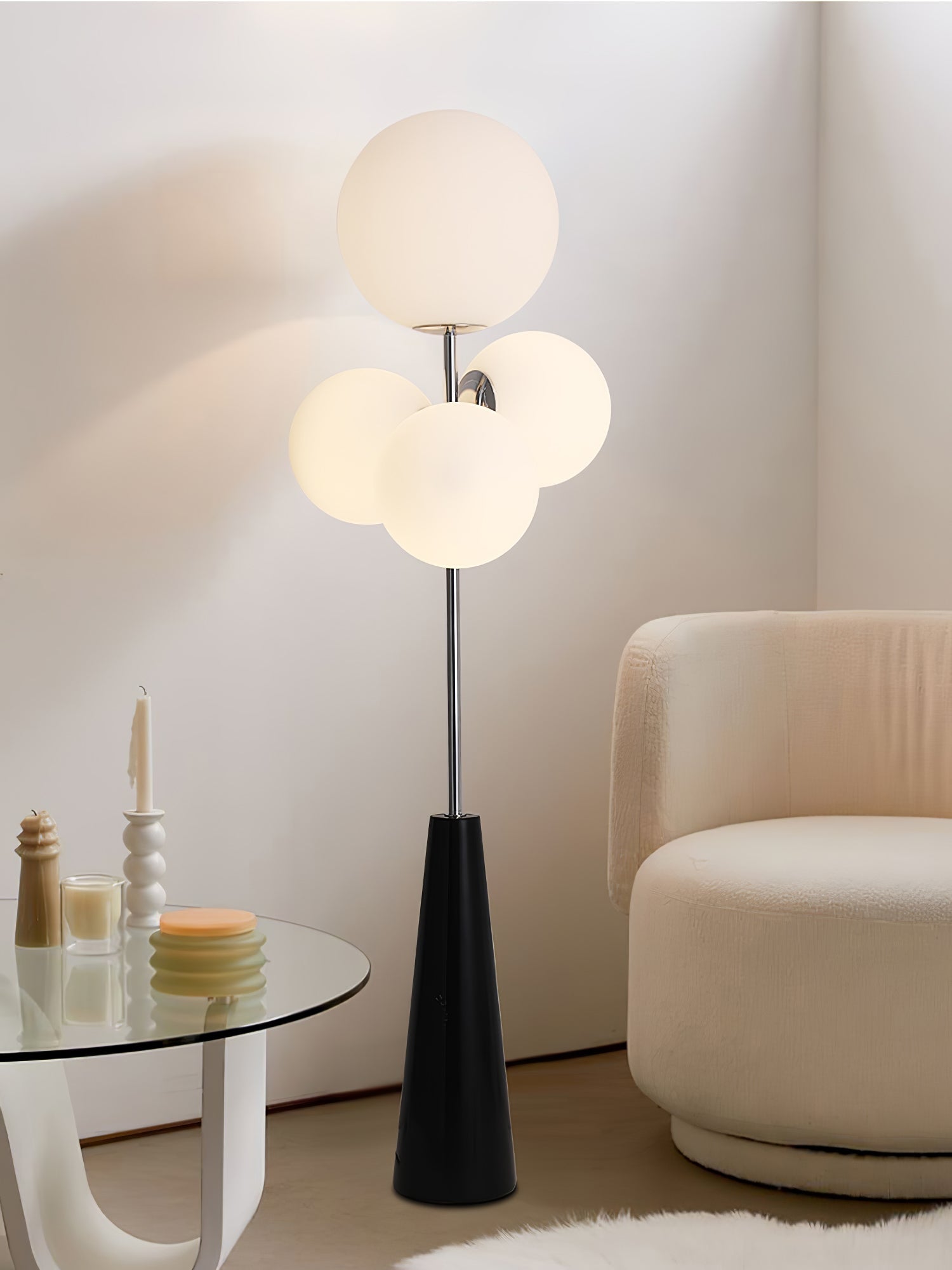 Viri Modern Marble Floor Lamp-Neutral Decor