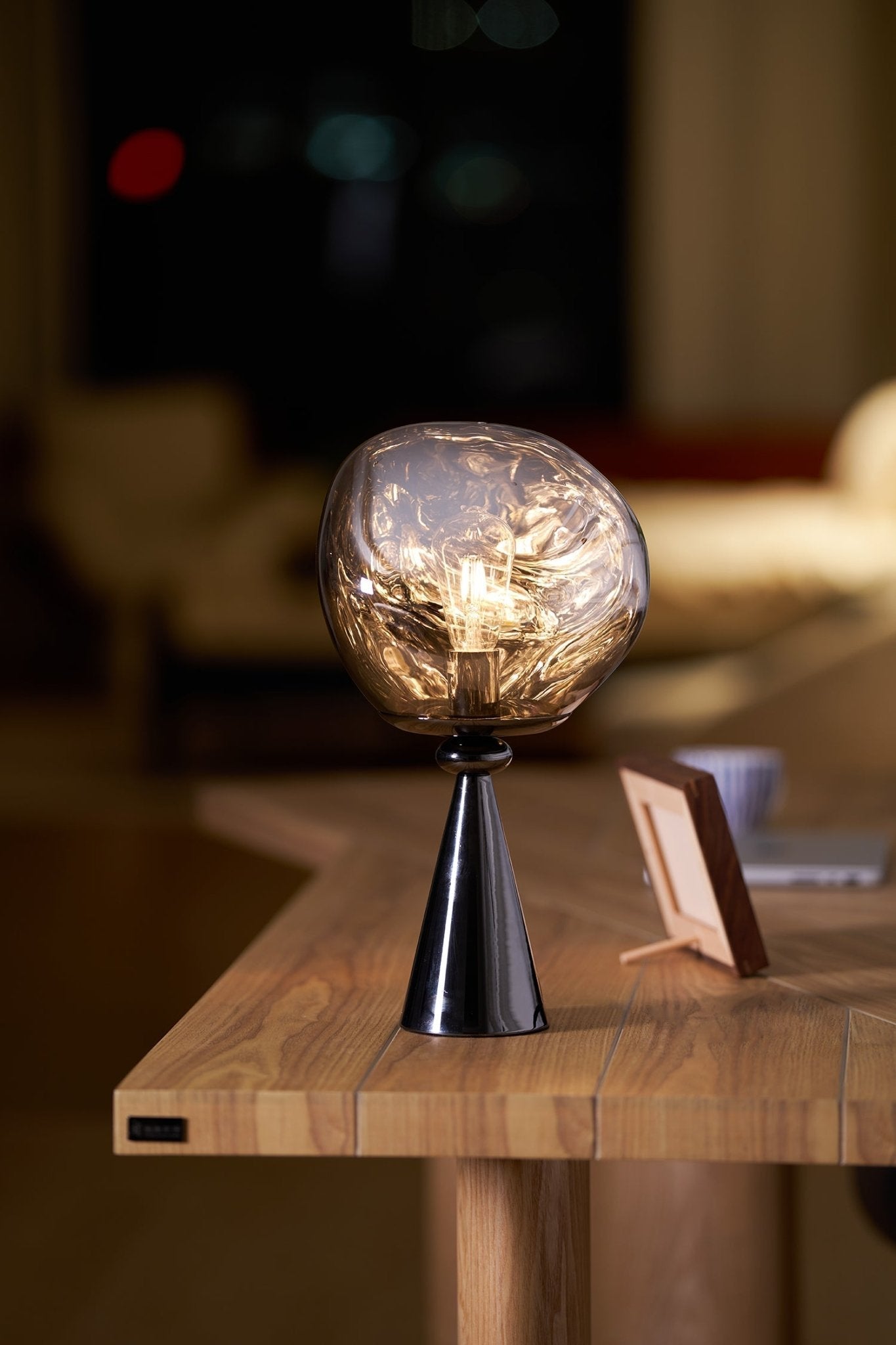 Unoril Artisan PVC Desk Lamp-Neutral Decor