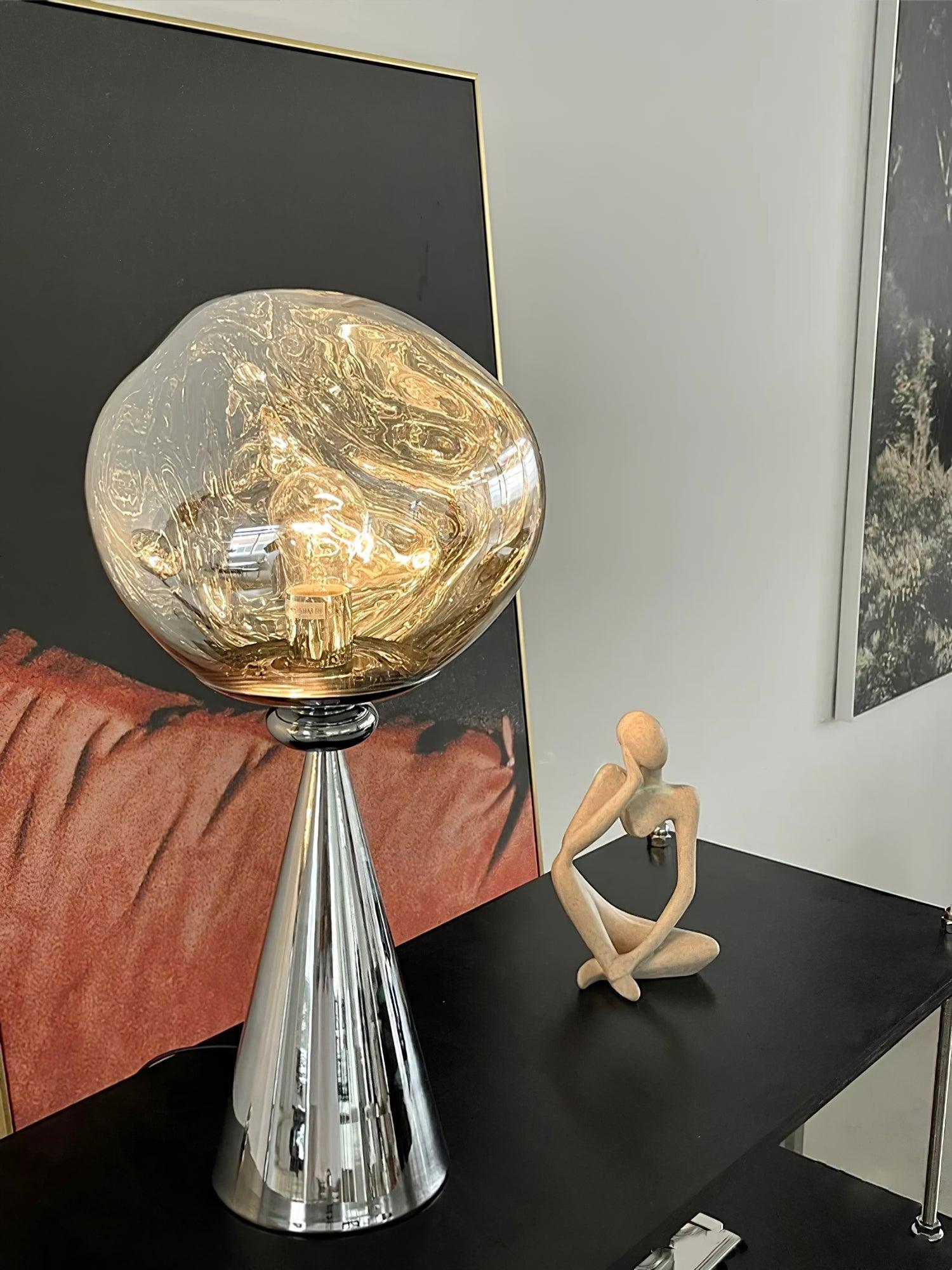 Unoril Artisan PVC Desk Lamp-Neutral Decor
