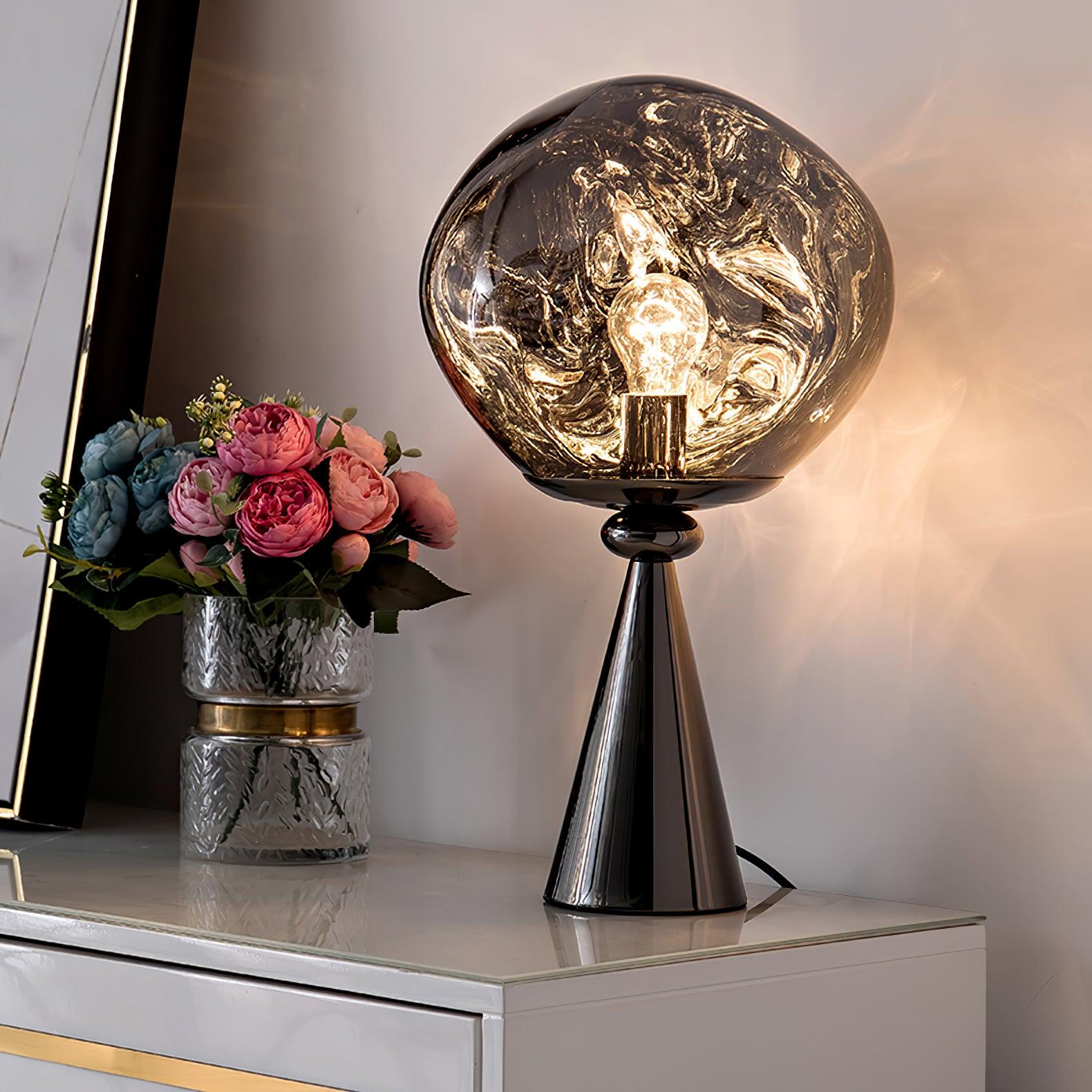 Unoril Artisan PVC Desk Lamp-Neutral Decor