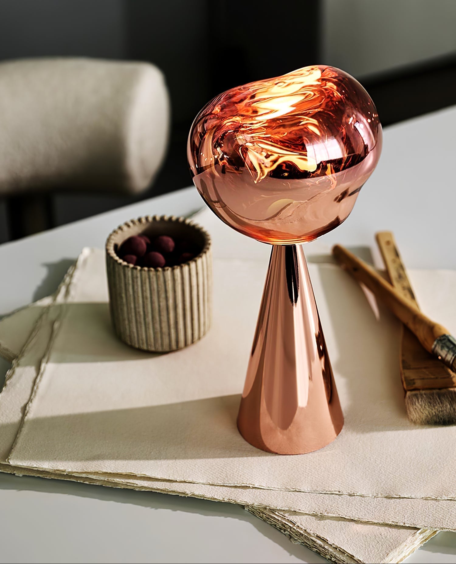 Dimza Modern Table Lamp-Neutral Decor