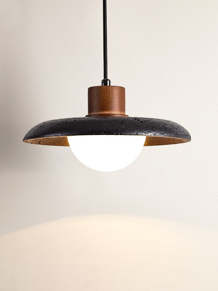 Podve Black Travertine Minimalist Pendant Light-Neutral Decor