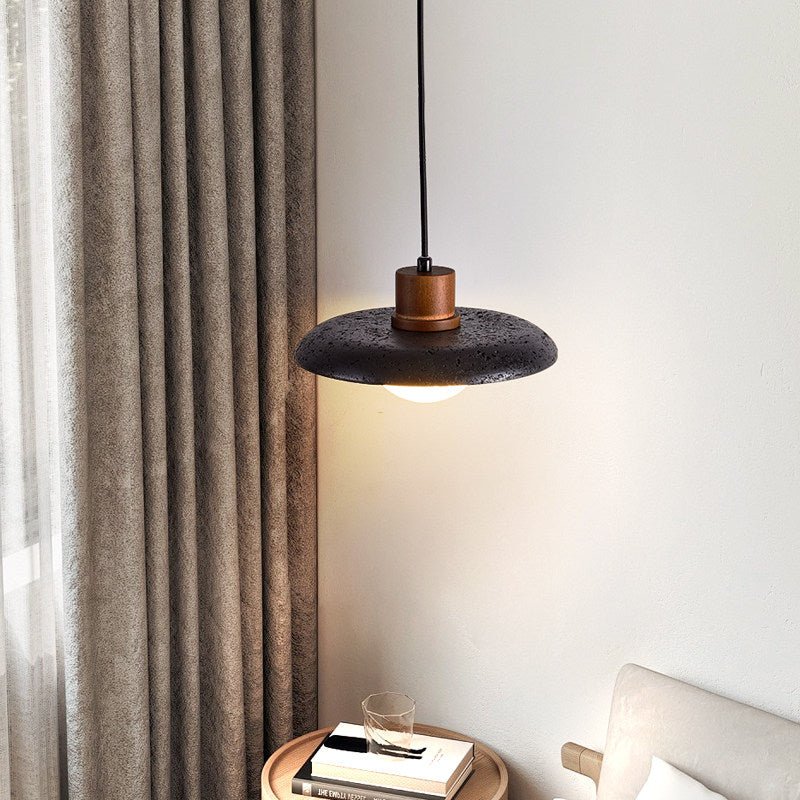 Podve Black Travertine Minimalist Pendant Light-Neutral Decor