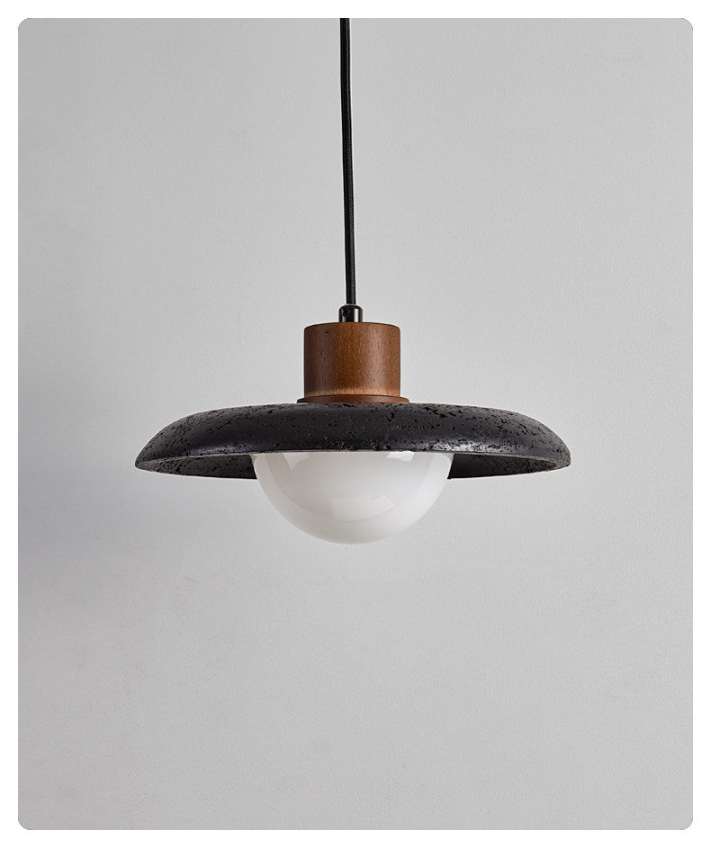 Podve Black Travertine Minimalist Pendant Light-Neutral Decor
