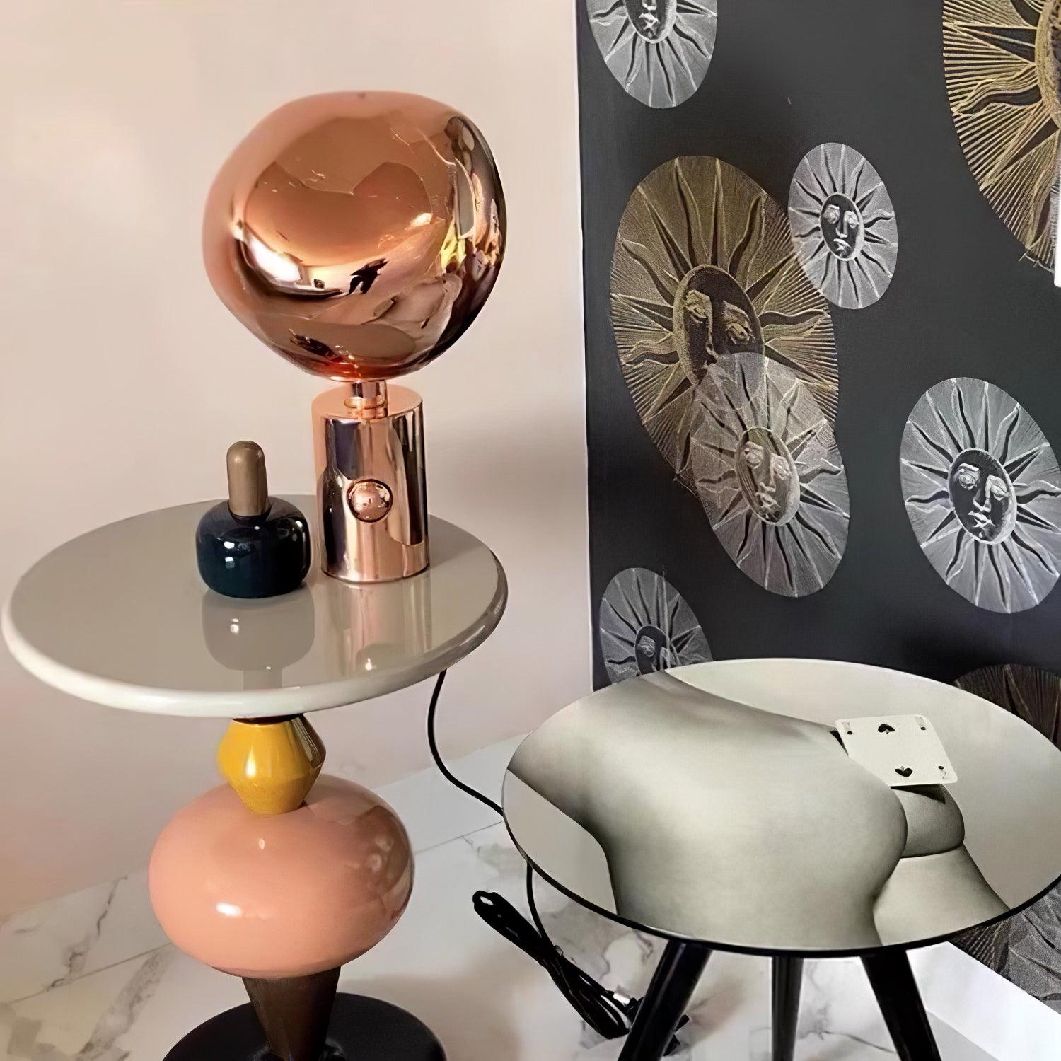 Velan Artistic Table Lamp-Neutral Decor